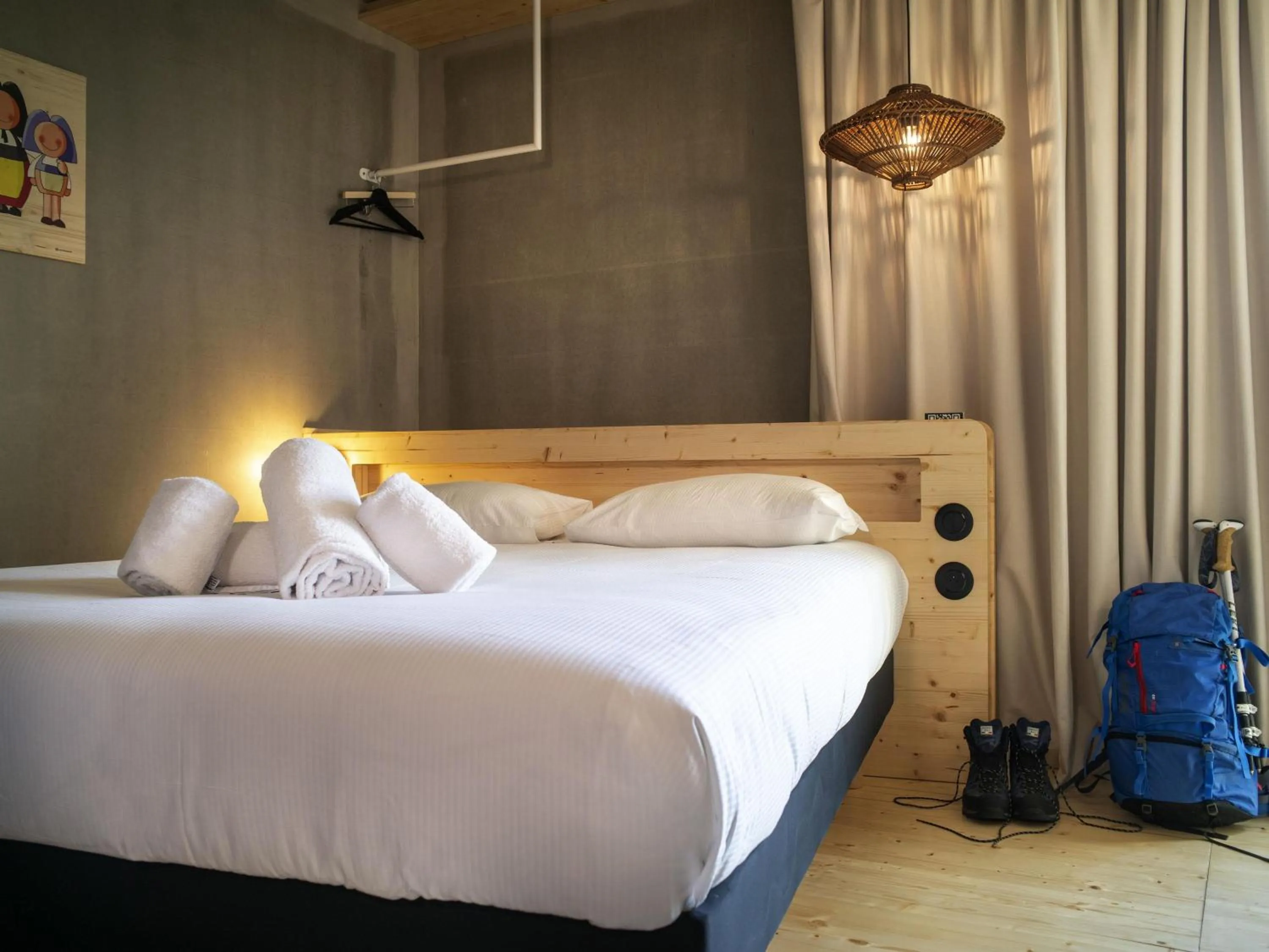 Bedroom, Bed in greet hotel Cernay Mulhouse