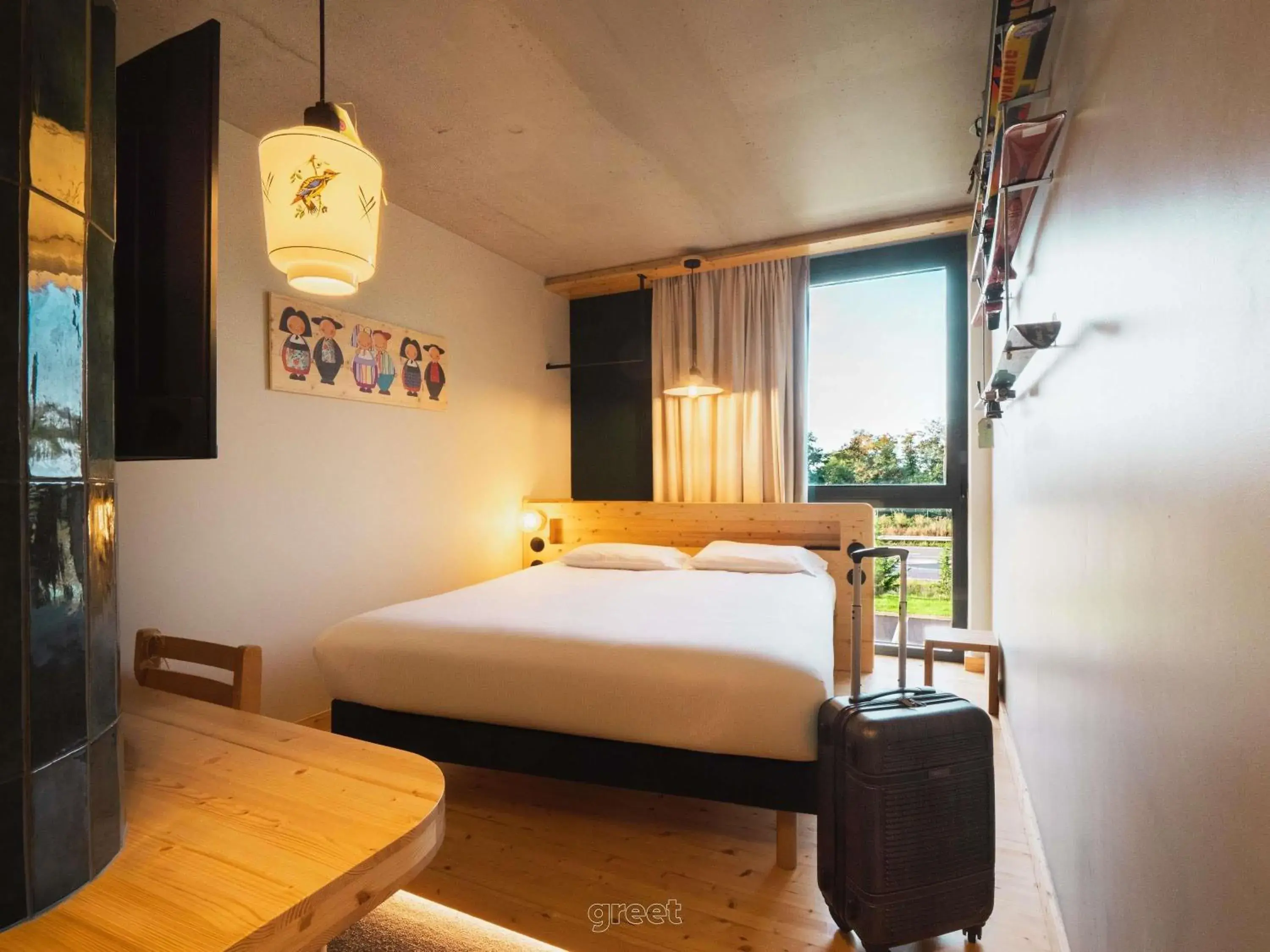 Bedroom, Bed in greet hotel Cernay Mulhouse Bedroom, Bed in greet hotel Cernay Mulhouse