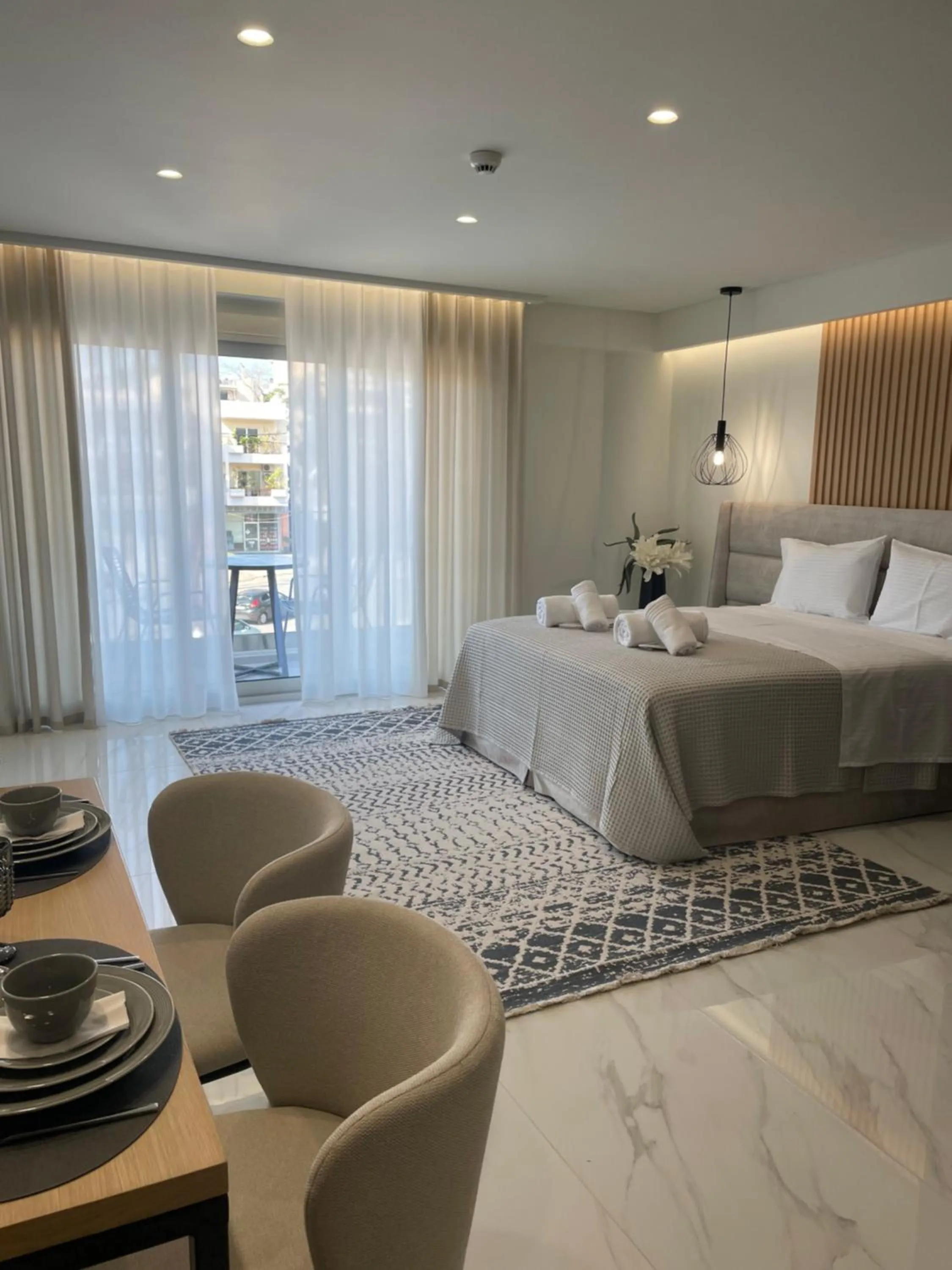 Photo of the whole room, Bed in URBAN SUITES ATHENS