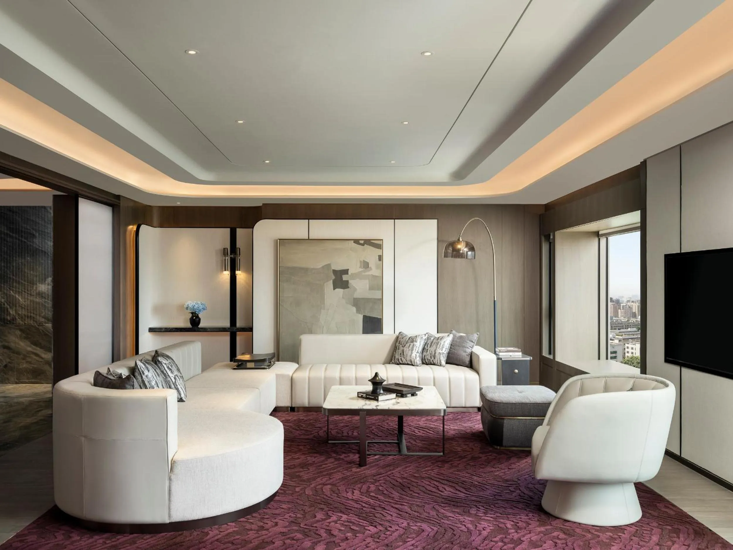 Living room in InterContinental Shenzhen WECC by IHG