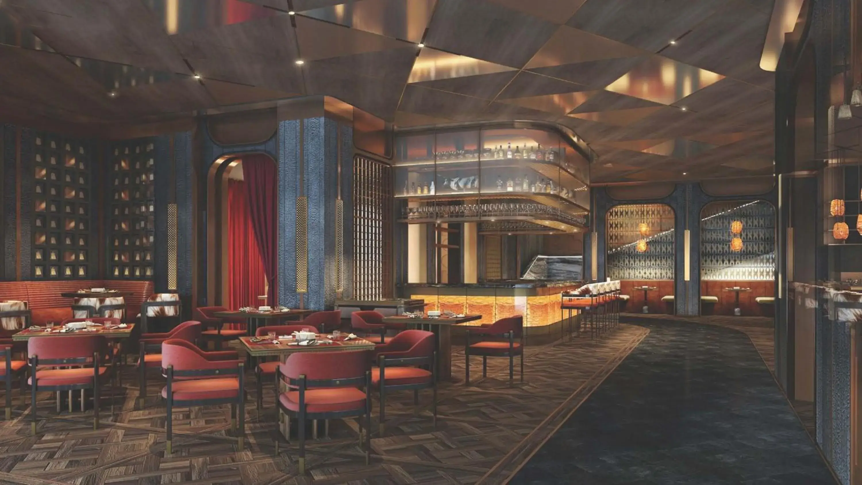 Lounge or bar in InterContinental Hotels Shenzhen WECC by IHG Lounge or bar in InterContinental Hotels Shenzhen WECC by IHG