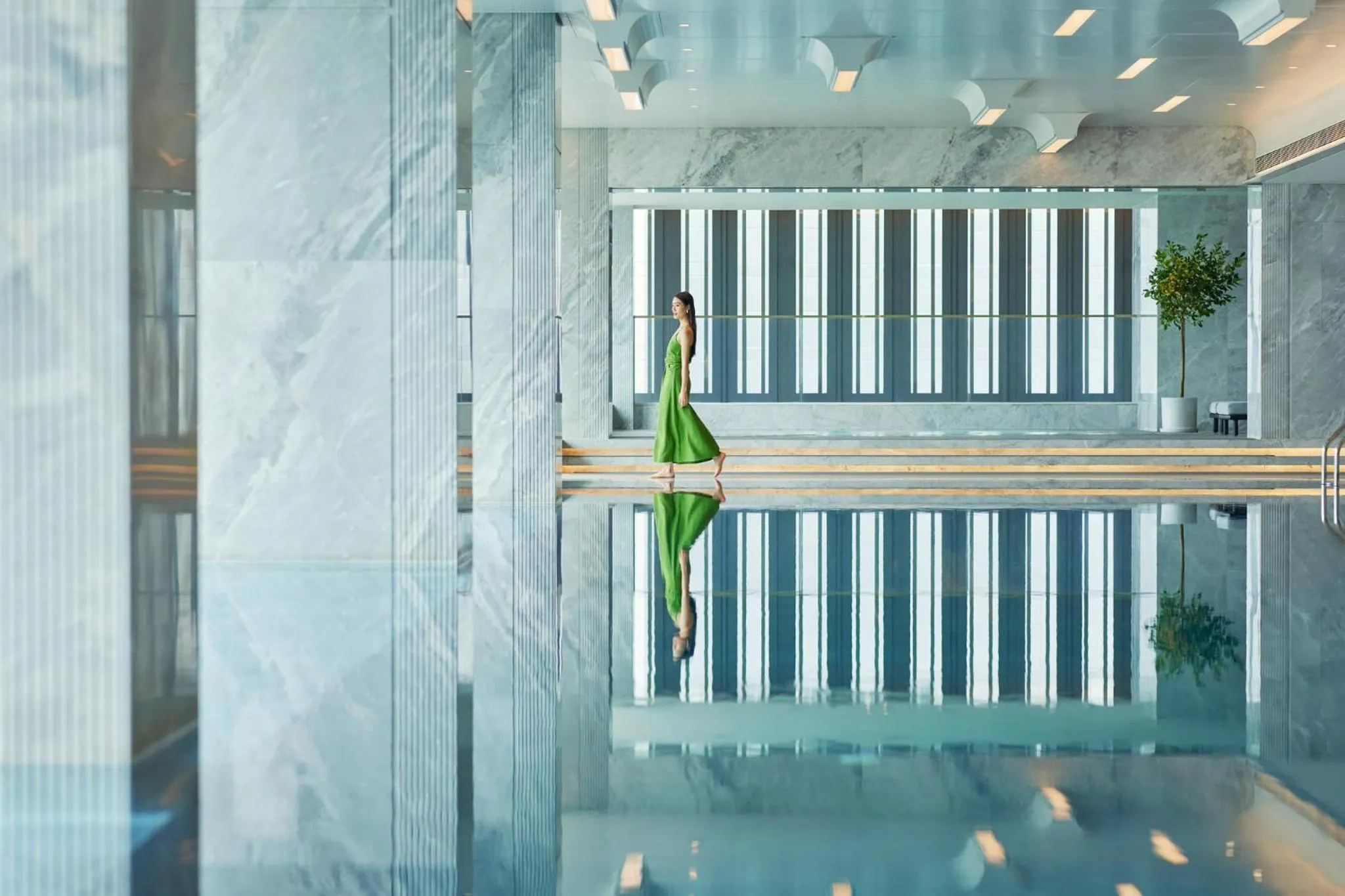 Swimming pool, Bed in InterContinental Shenzhen WECC by IHG