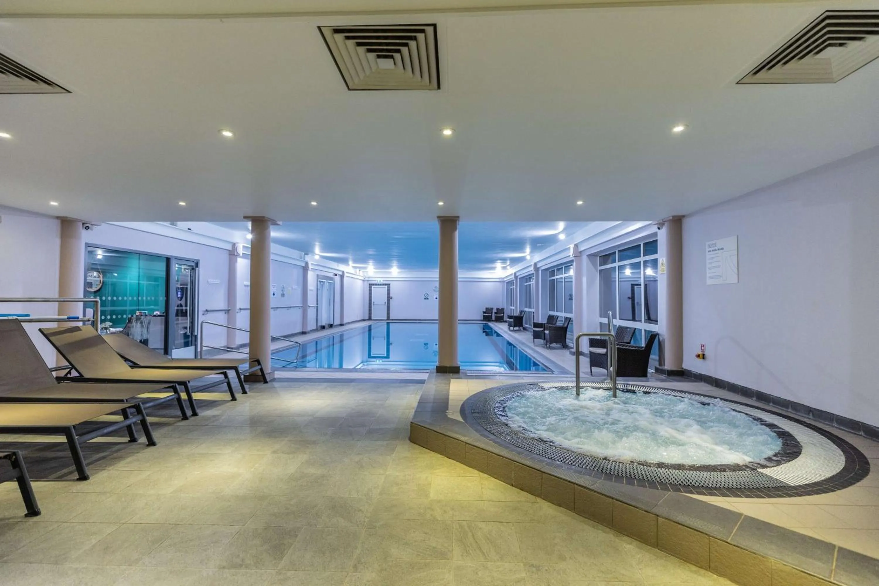 Pool view in DoubleTree by Hilton Cheltenham-Cotswolds