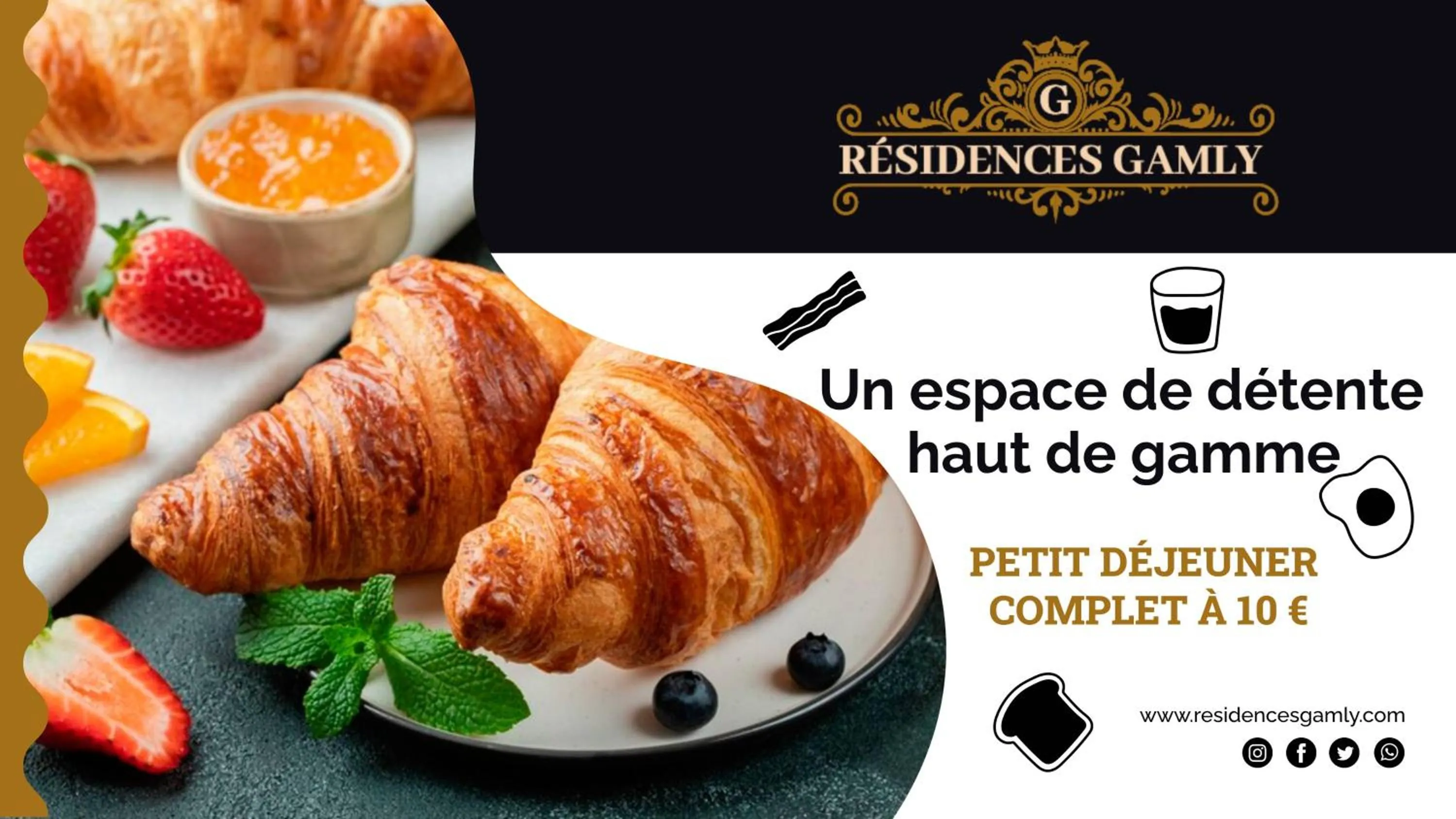 Breakfast in Résidences Gamly