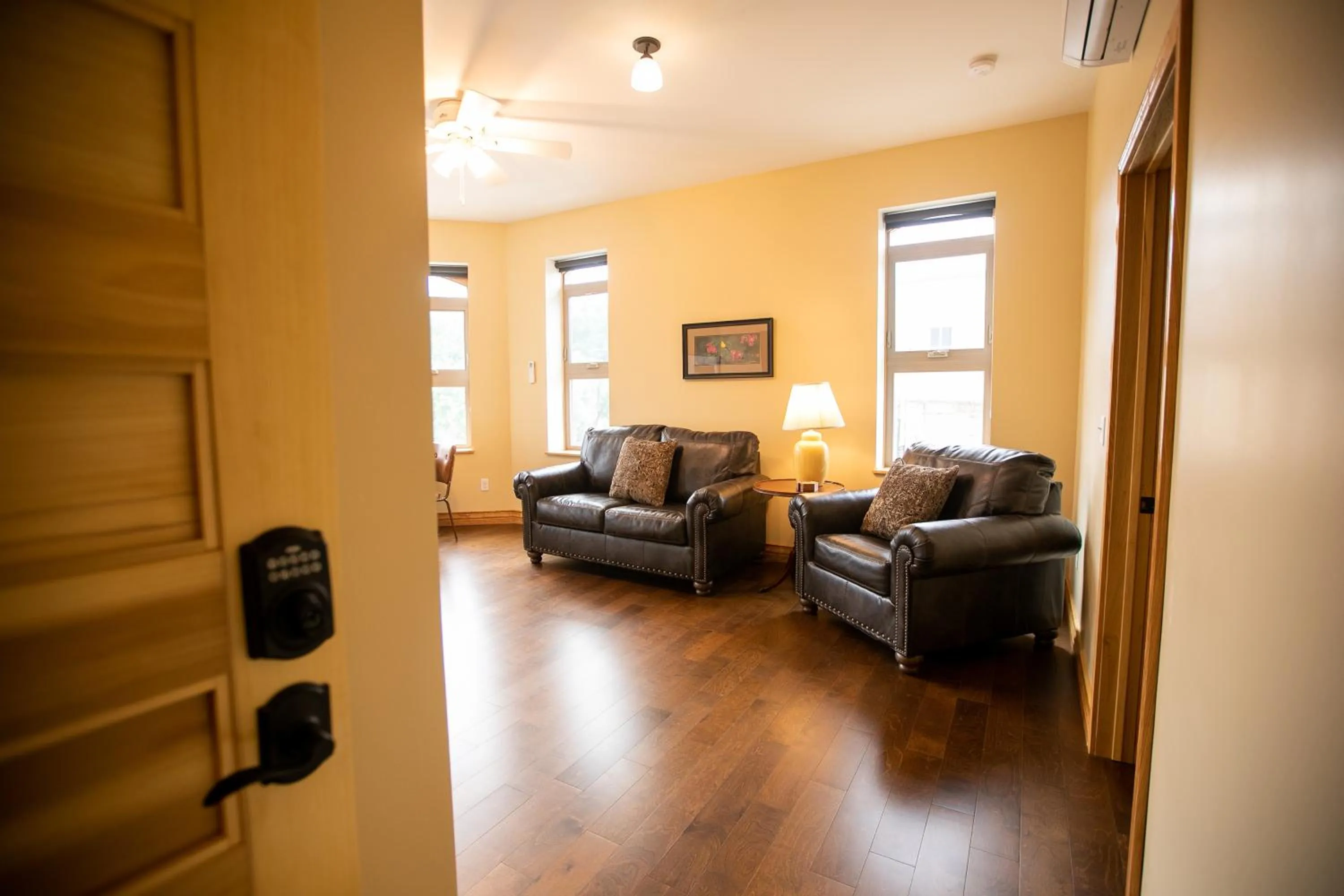 Living room in Goldfinch Suites