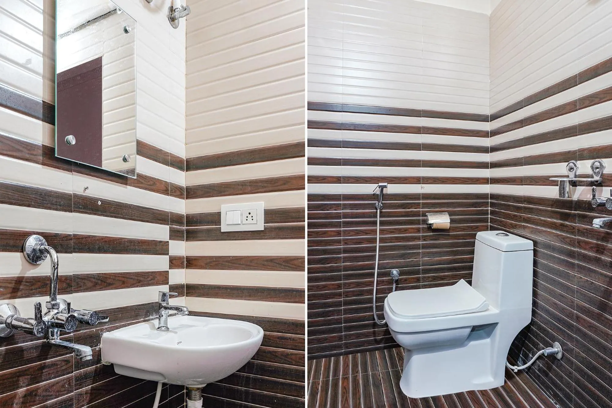 Bathroom in FabHotel Sri Karthikeya Grand - Nr Nexus Mall, Kukatpally