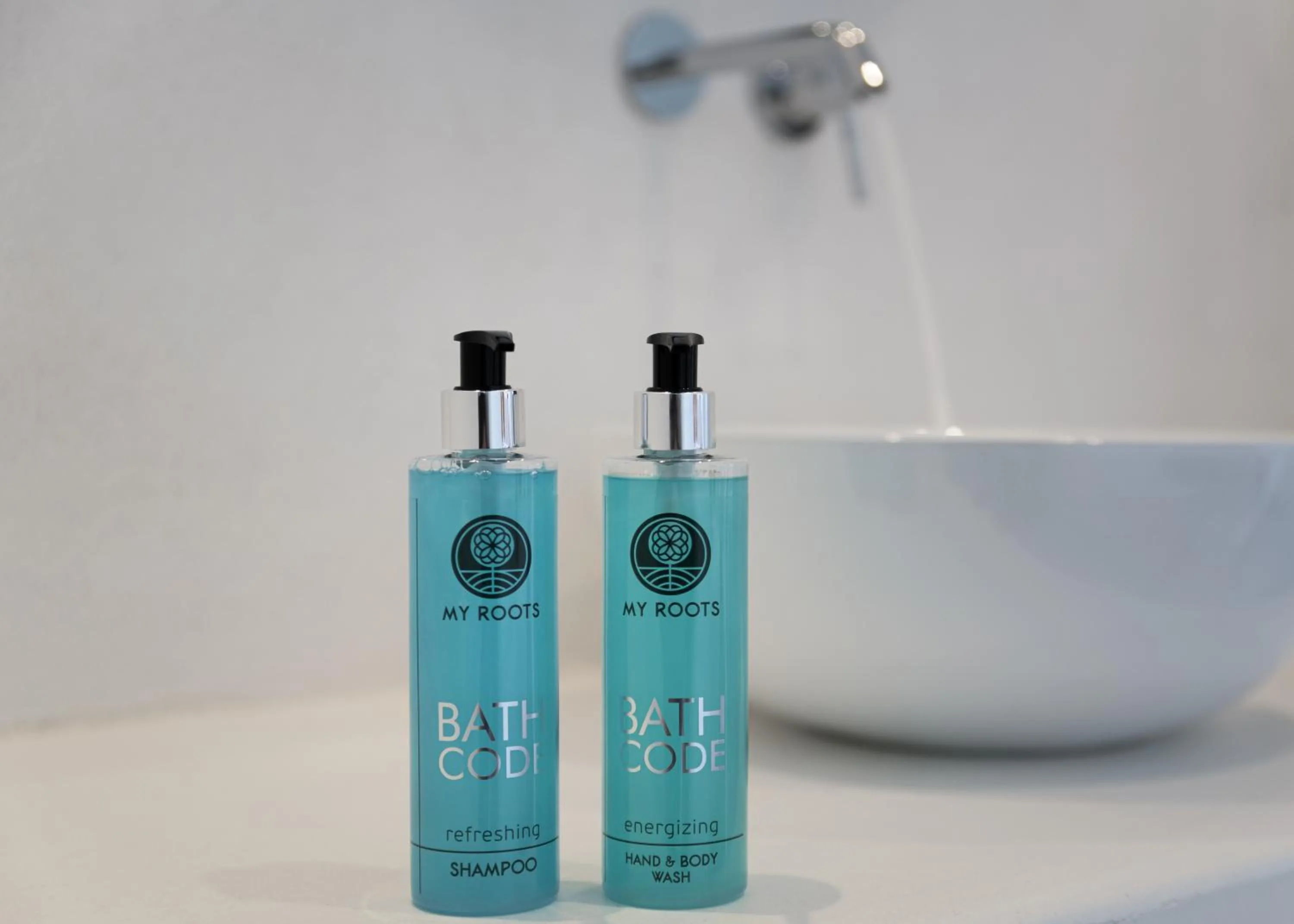 Bathroom in Nove Milos Luxury by Estia