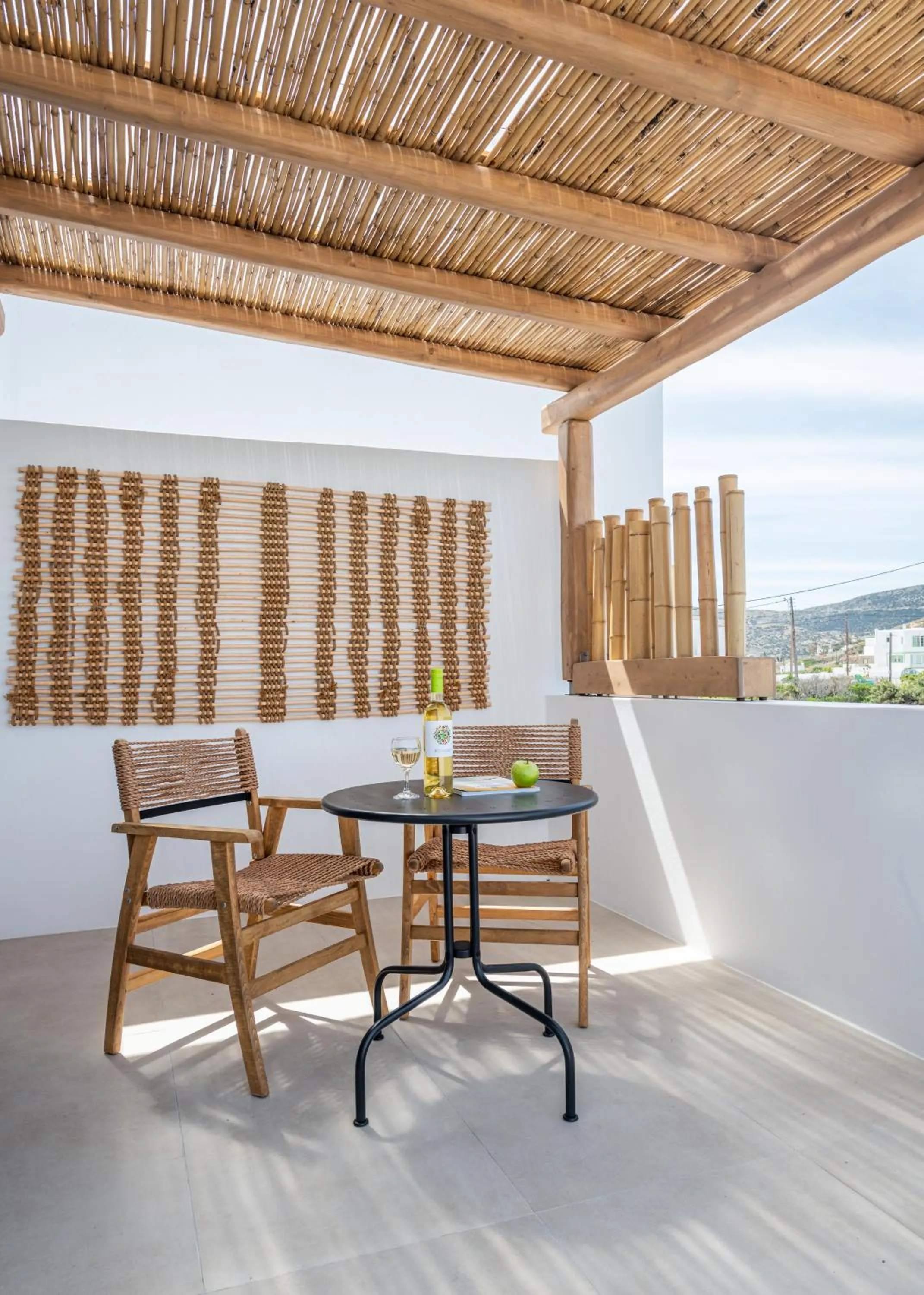 Balcony/Terrace in Nove Milos Luxury by Estia