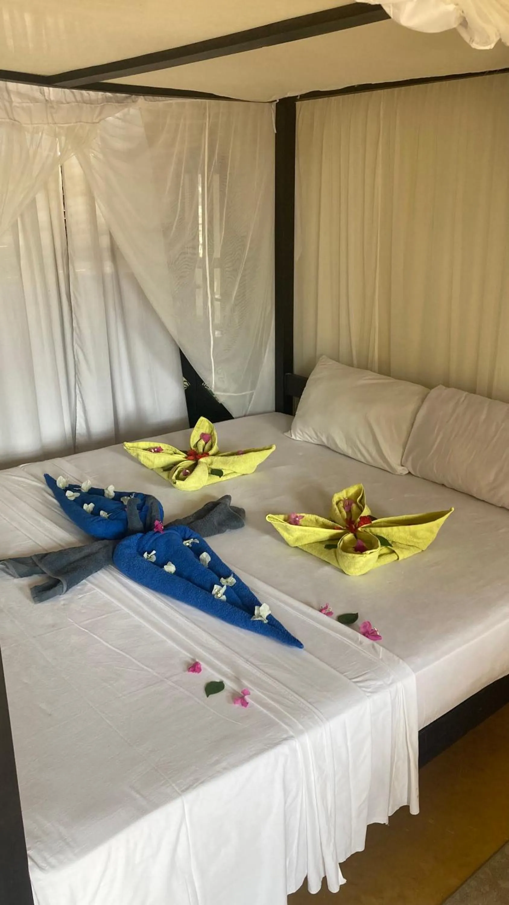 Bed in Msafini Hotel