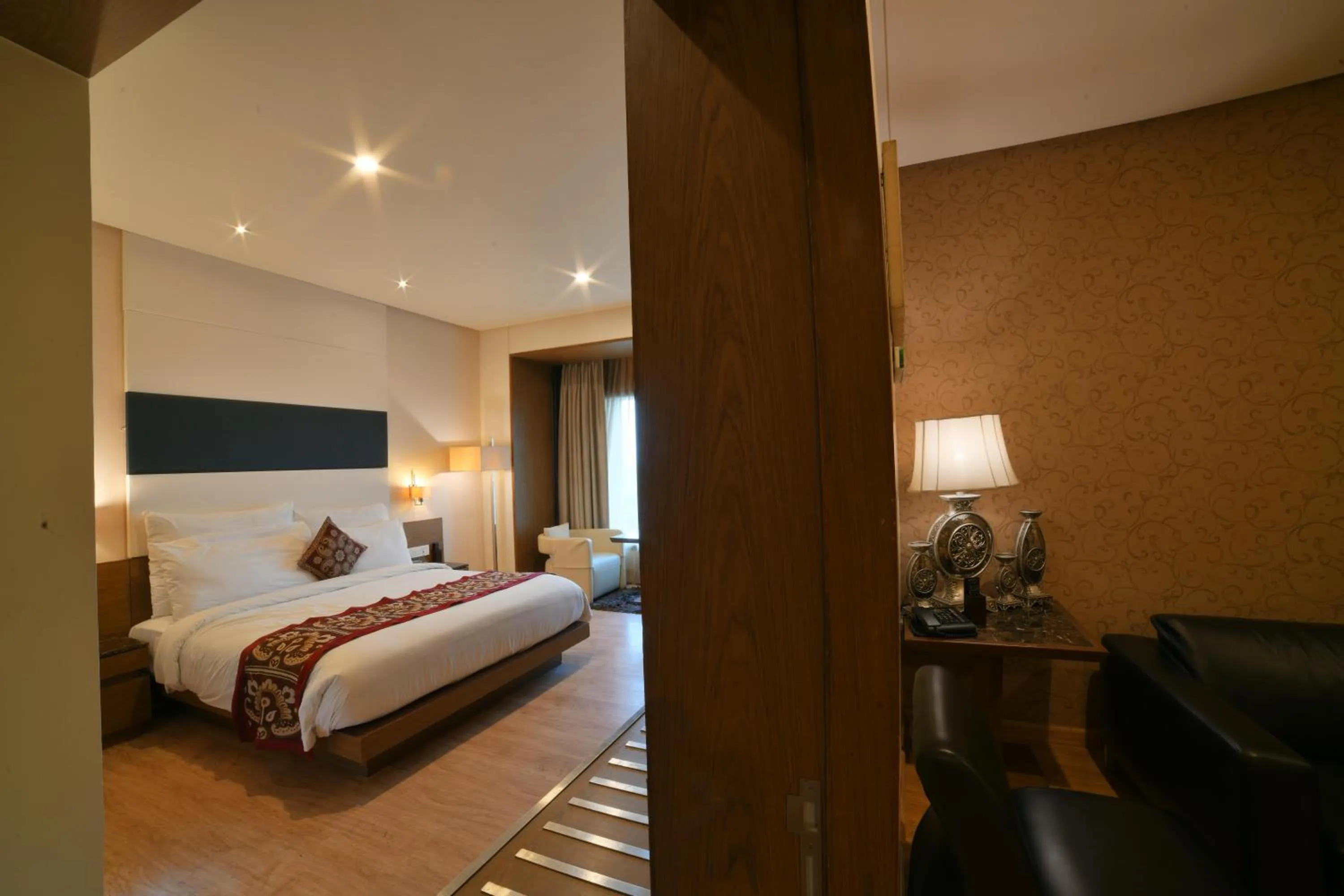 Bed in Narayani Heights Hotel & Resort