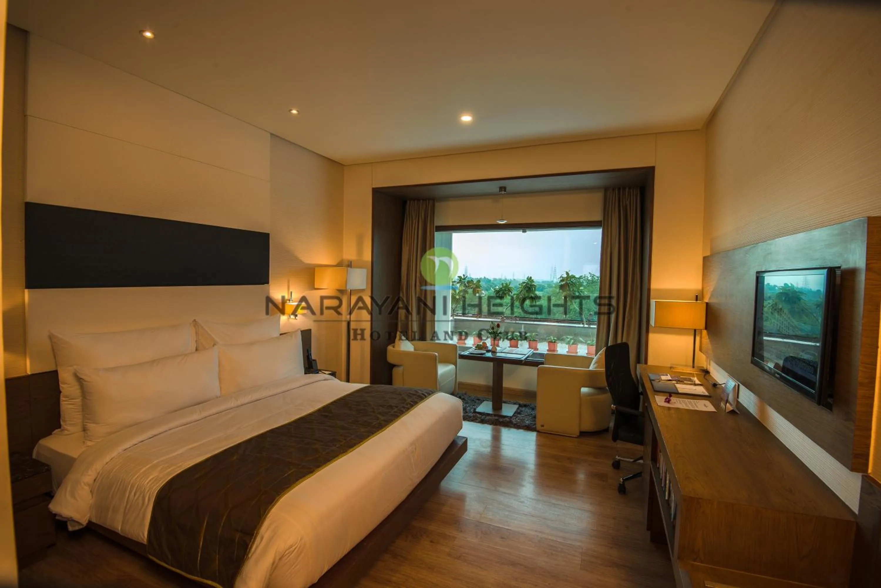 Bed in Narayani Heights Hotel & Resort