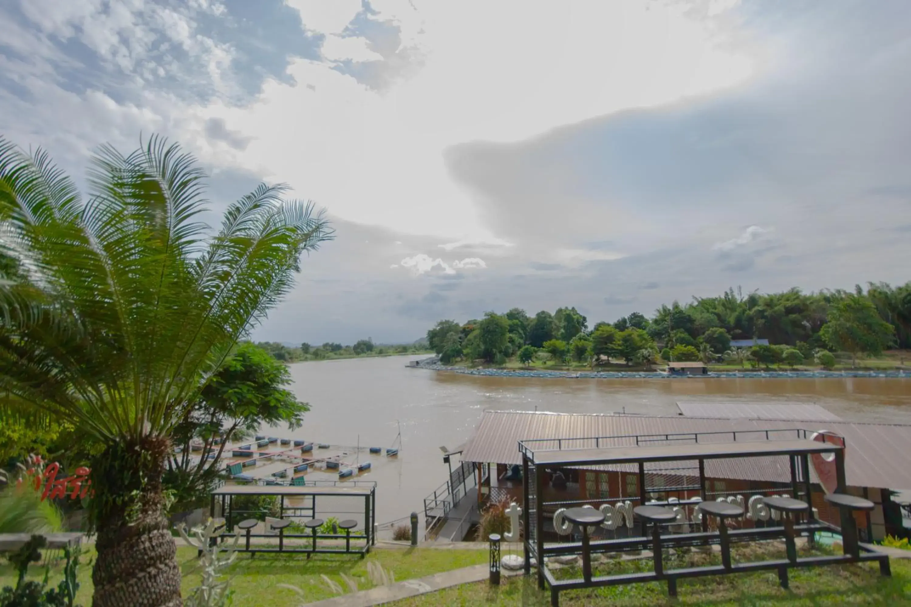 River view in Namsai Resort Kanchanaburi River view in Namsai Resort Kanchanaburi