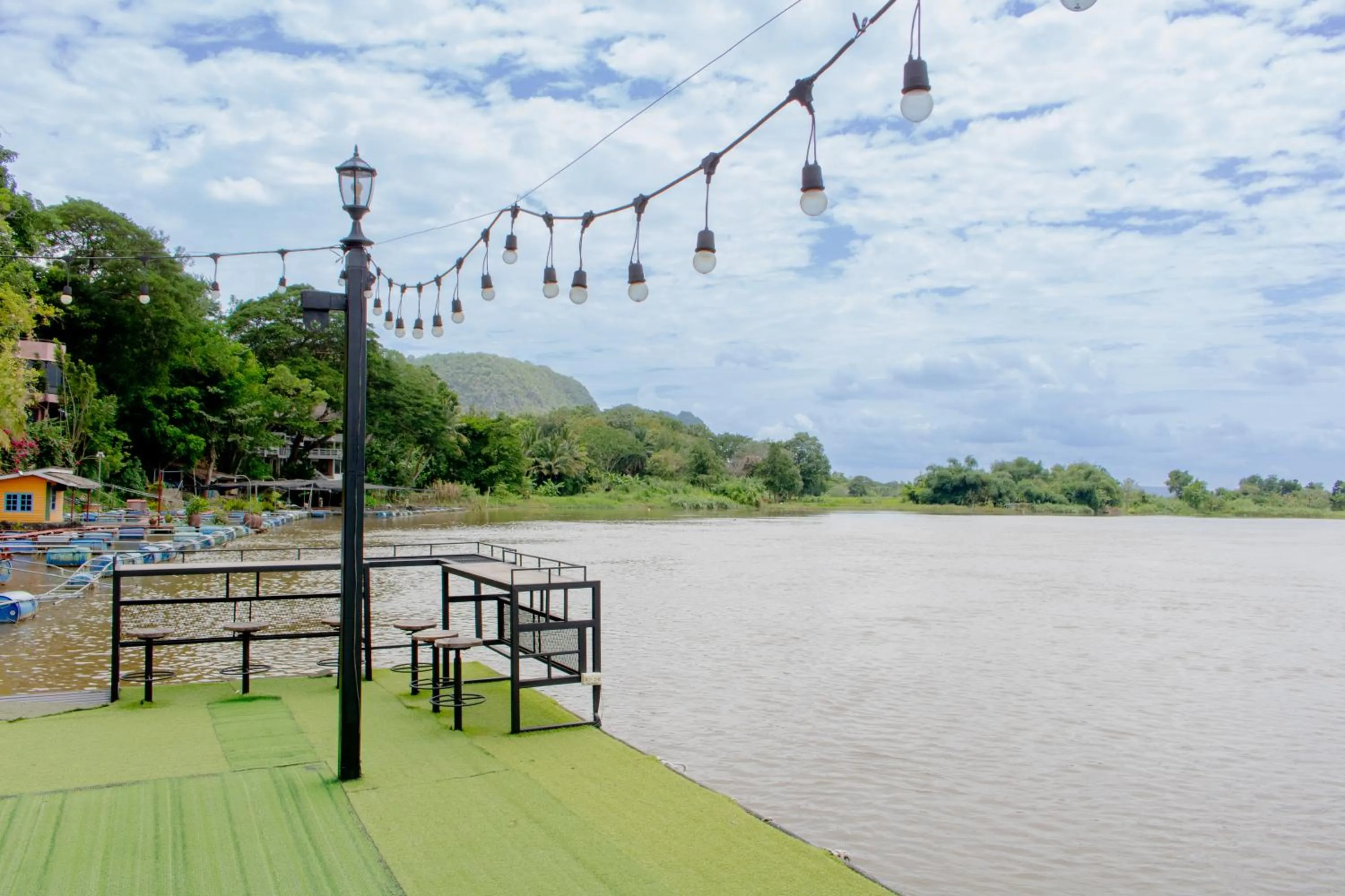 Seating area in Namsai Resort Kanchanaburi