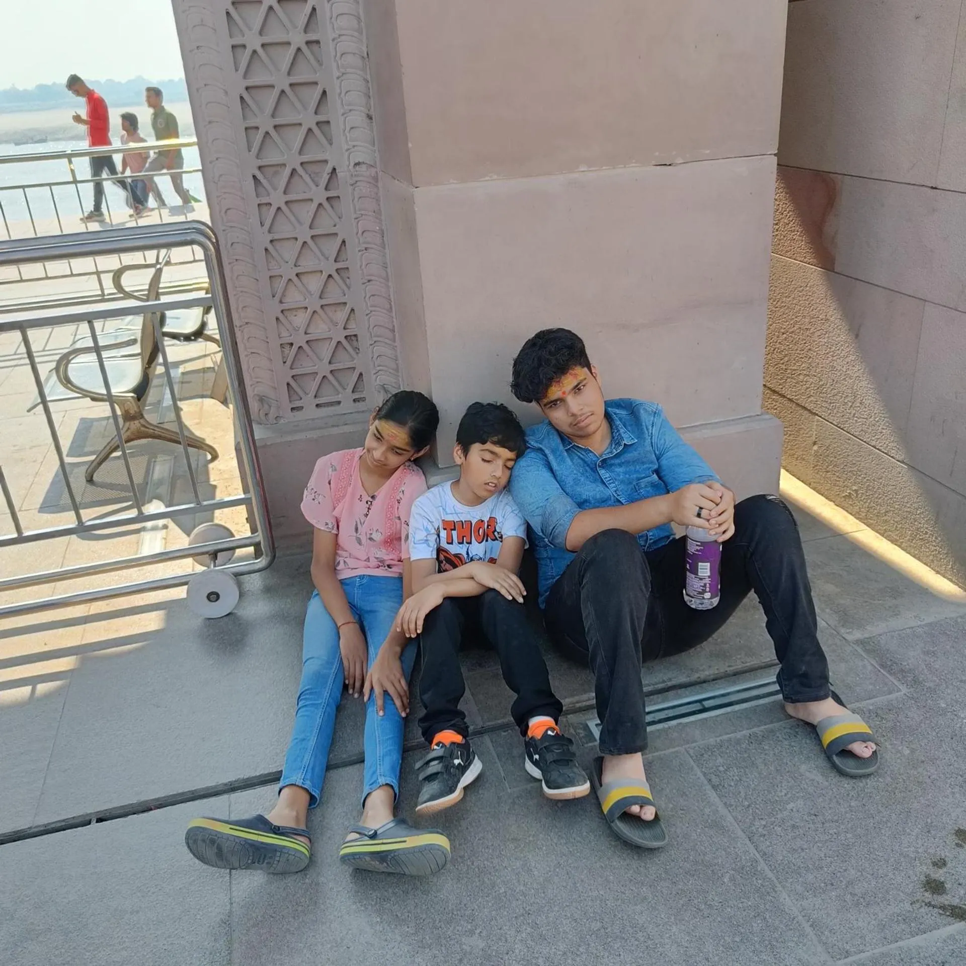 group of guests in Hotel Rajyashree Palace