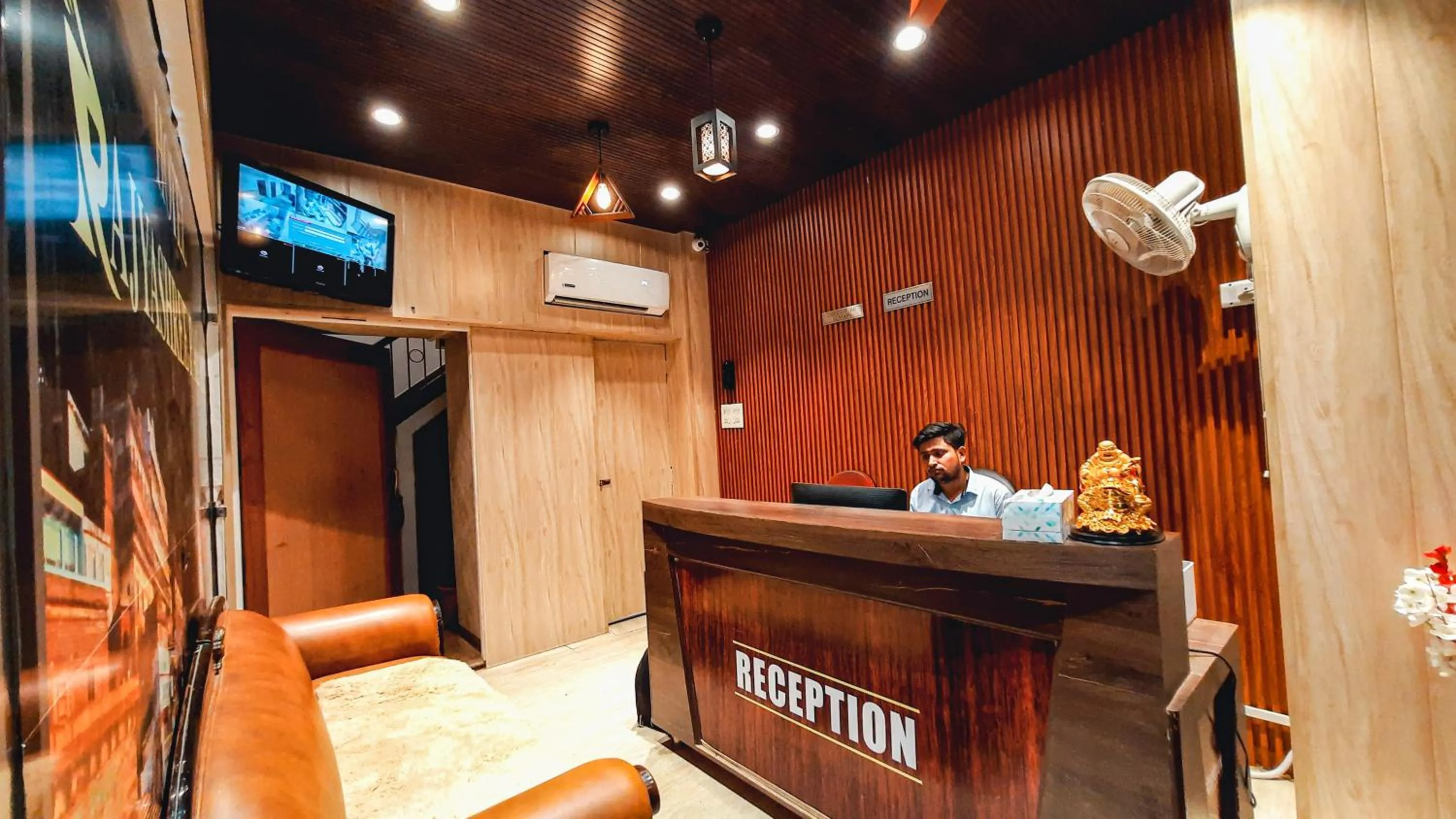 Lobby or reception in Hotel Rajyashree Palace