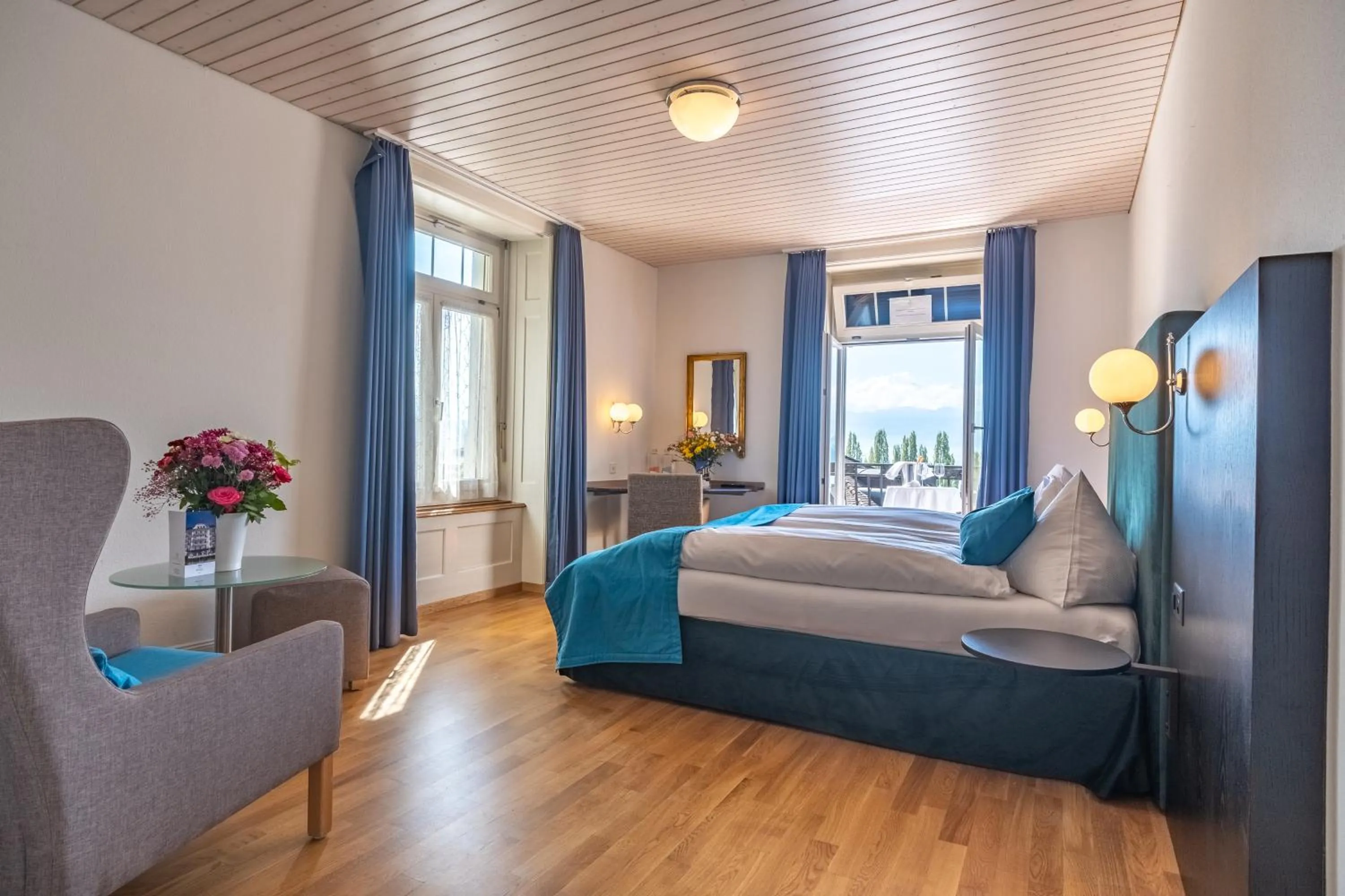 Bed in Hotel Royal Luzern