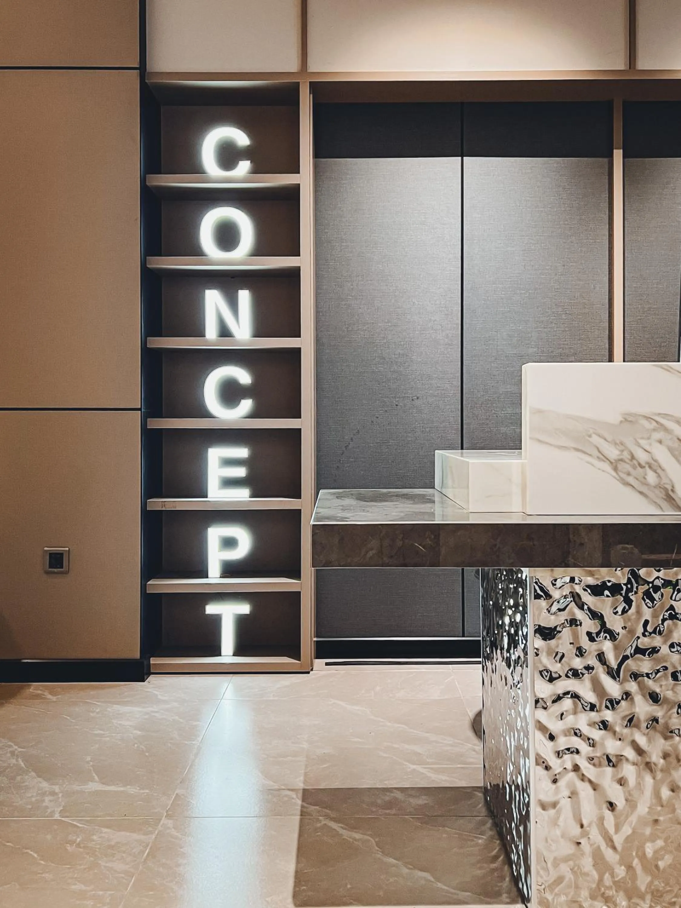 Lobby or reception in The Concept Hotel HCMC- District 1