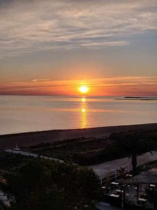 Atardecer unico en la playa