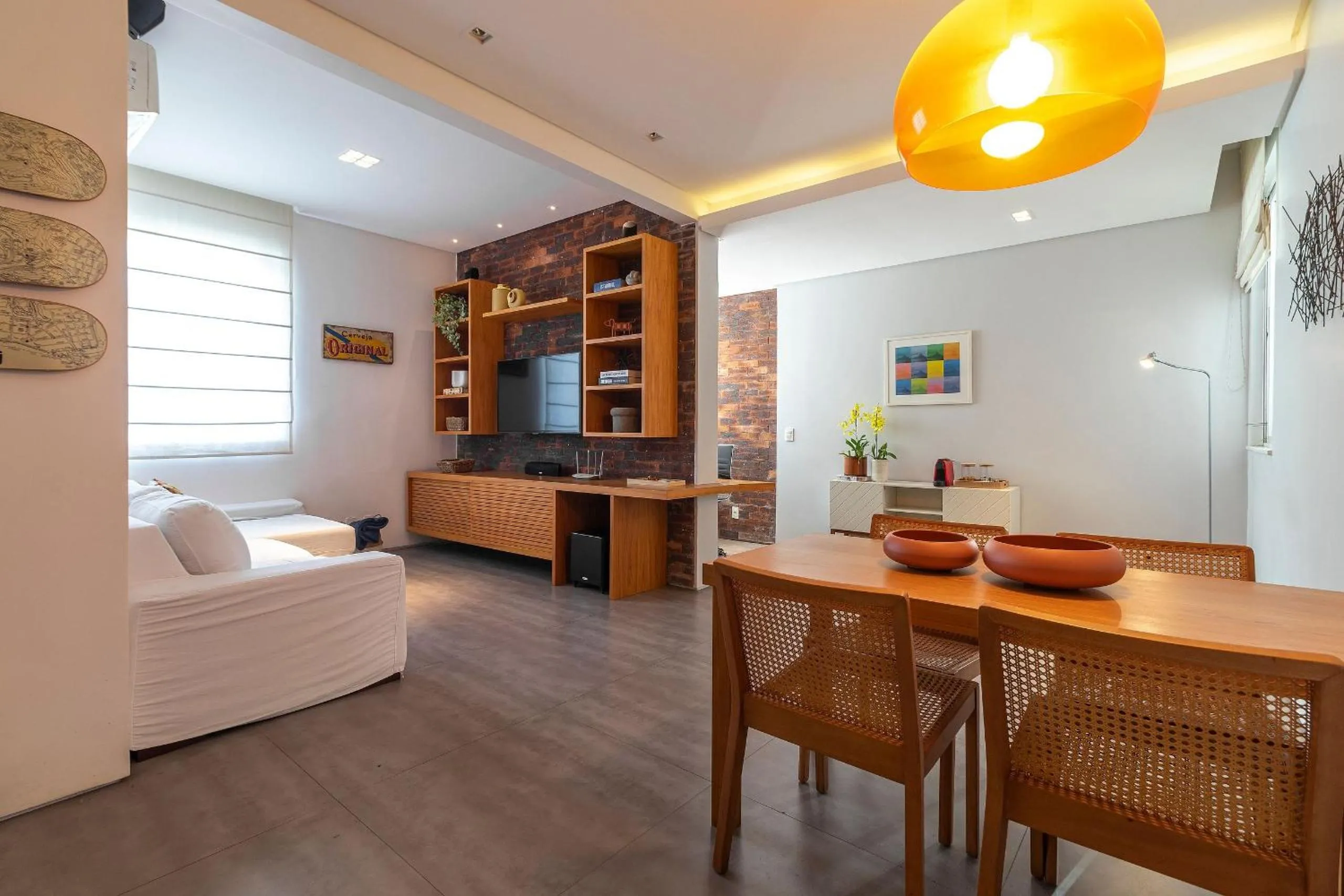 Spacious apartment with workspace