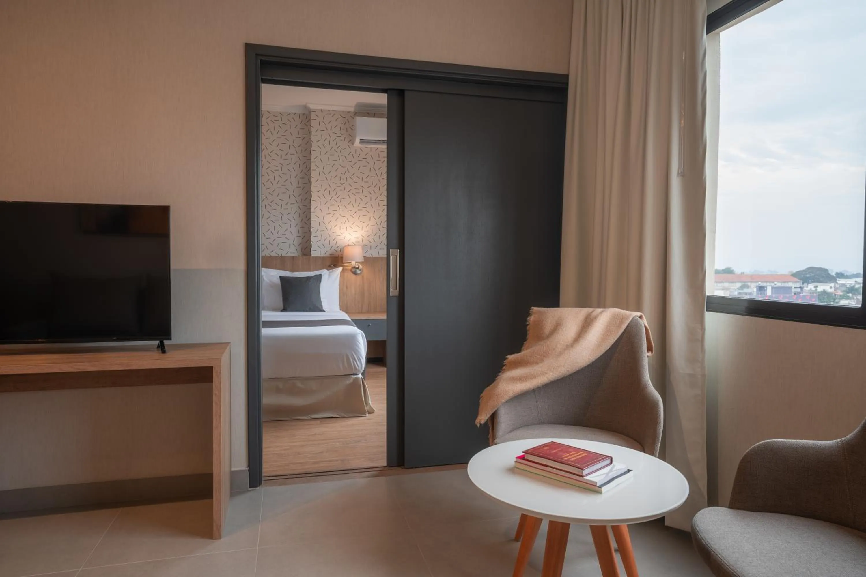 Communal lounge/ TV room, Bed in Like Design Hotel Rivera