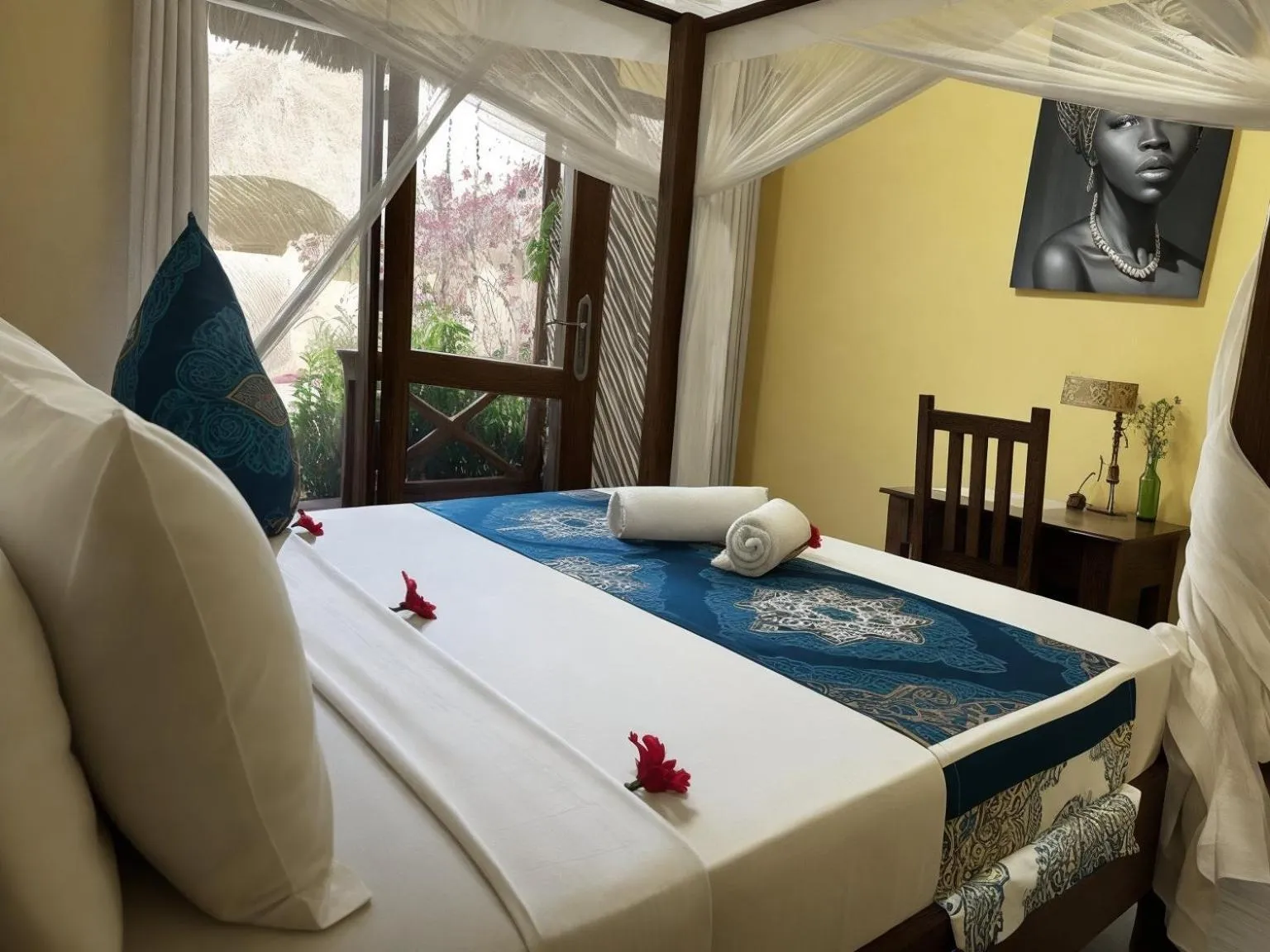 Bedroom, Bed in Amber Lodge