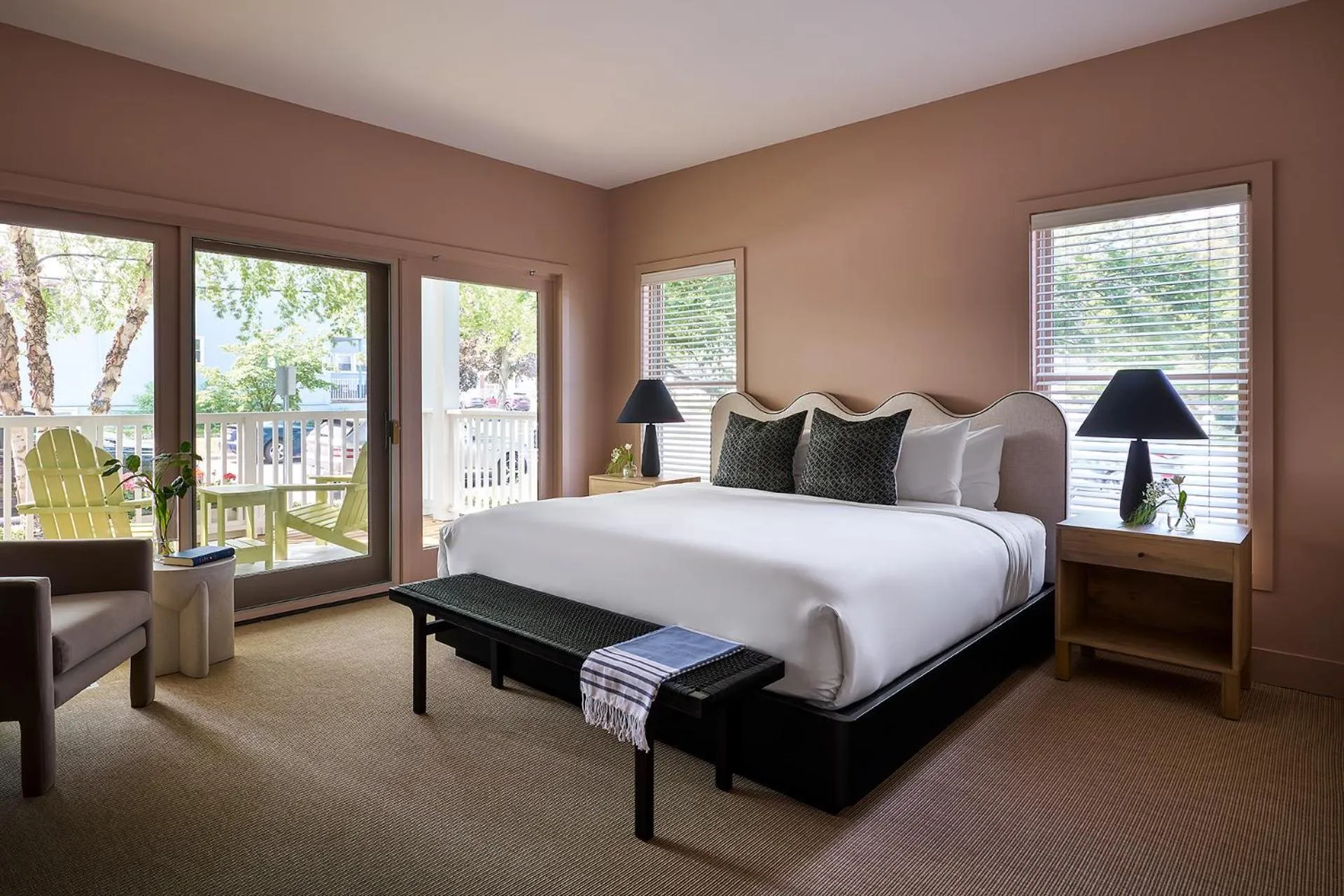 Bed in The Neighborhood Hotel New Buffalo