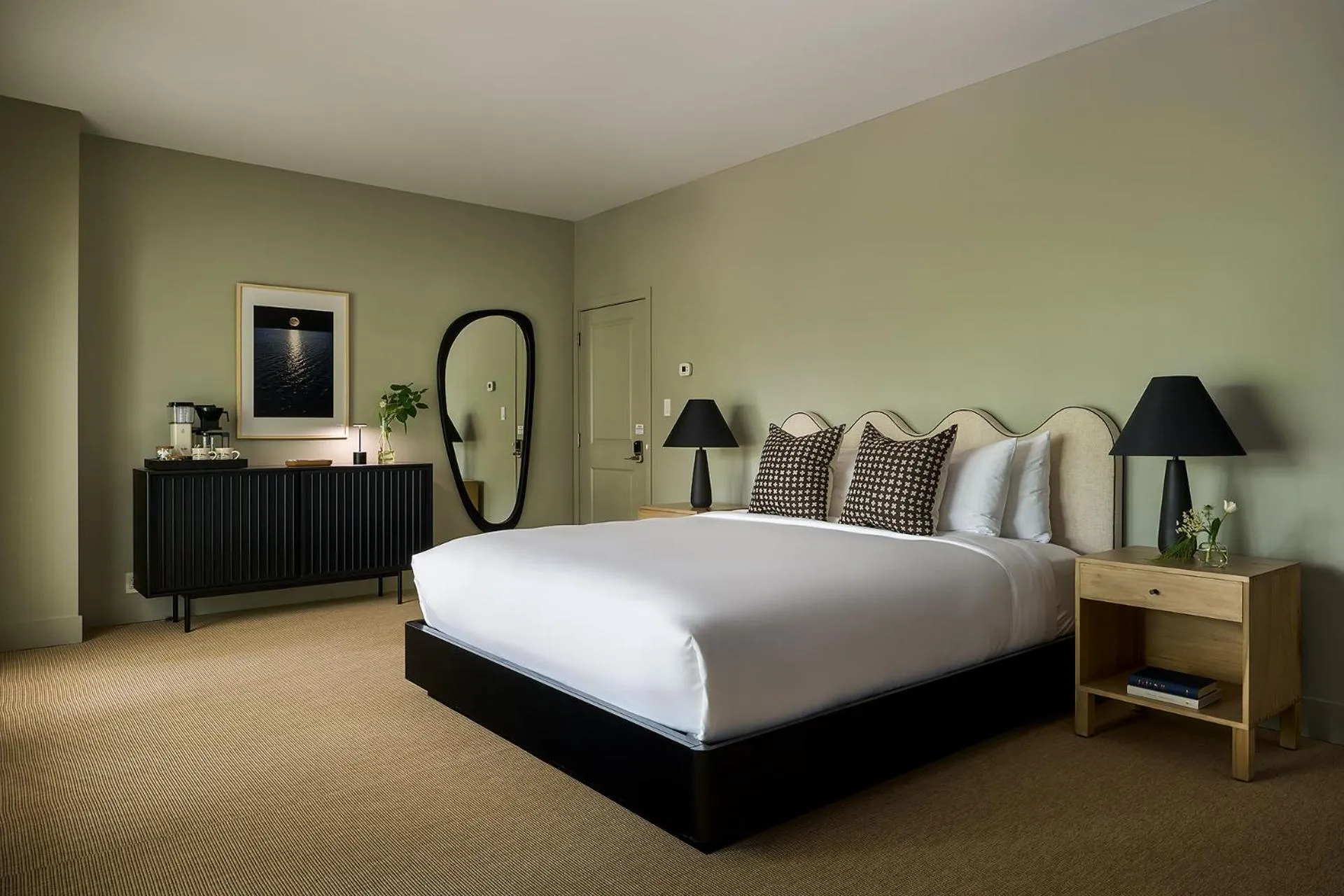 Bed in The Neighborhood Hotel New Buffalo