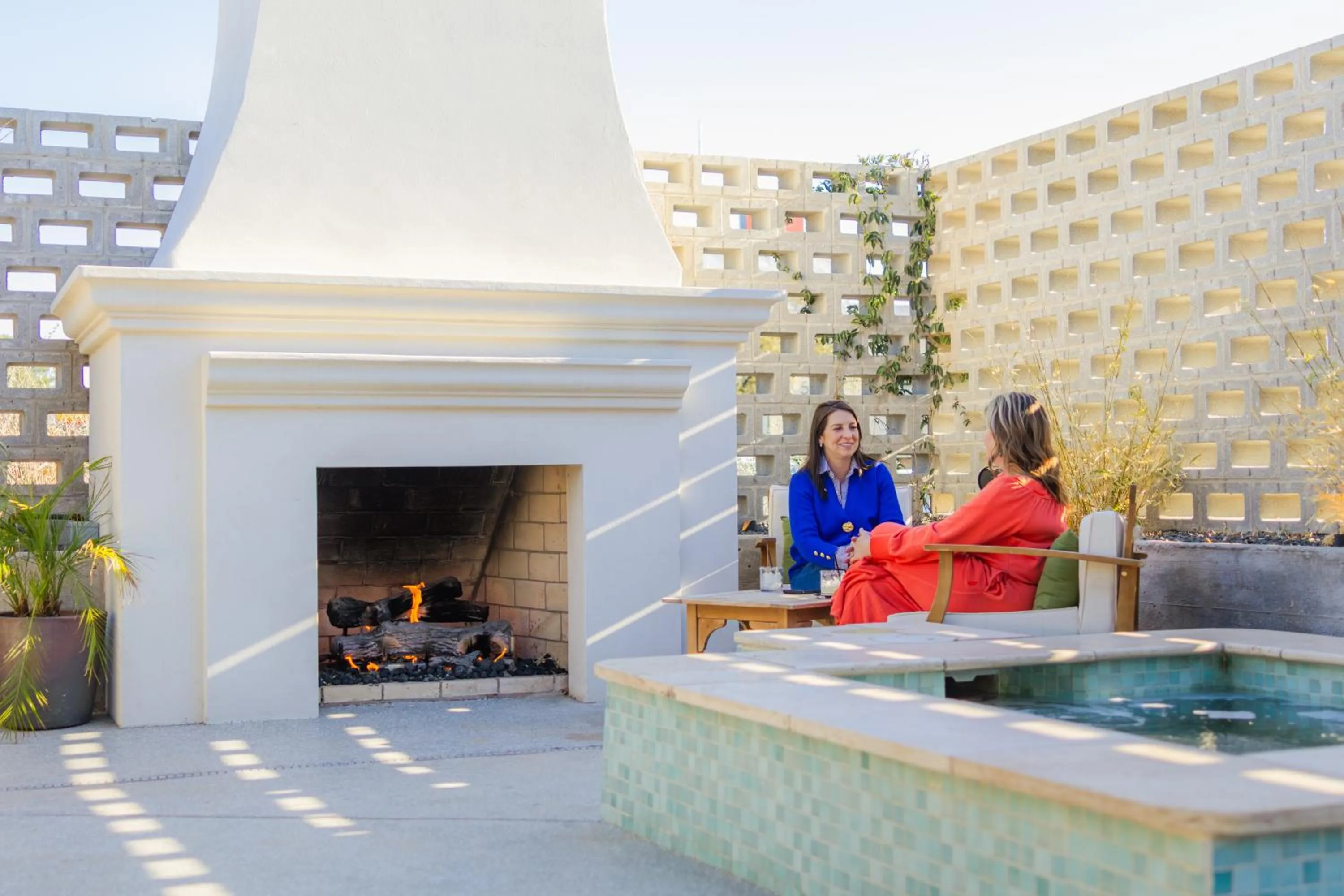 fireplace in Angoria Hotel