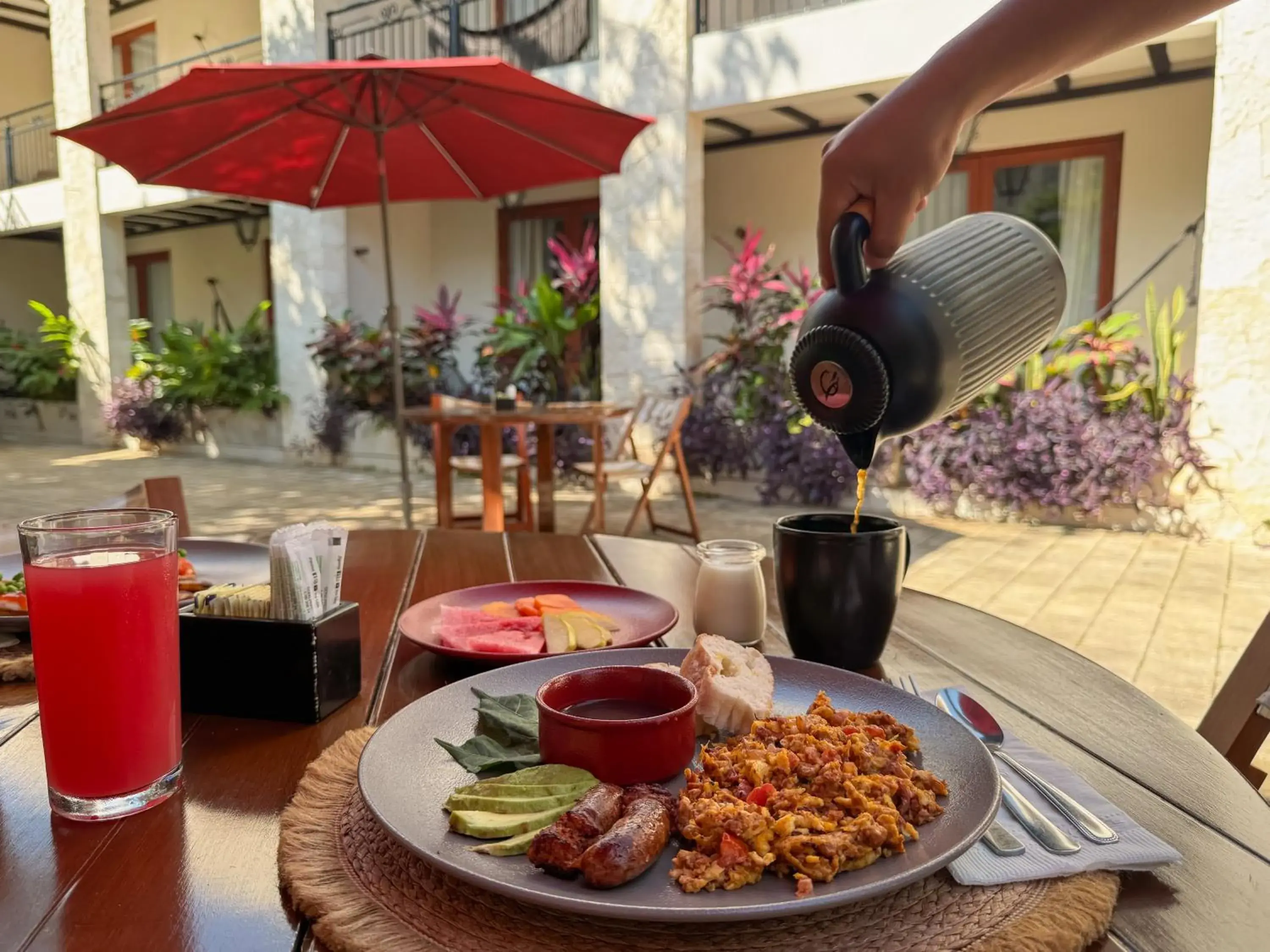 Breakfast in Frater Yucatán Hotel Breakfast in Frater Yucatán Hotel