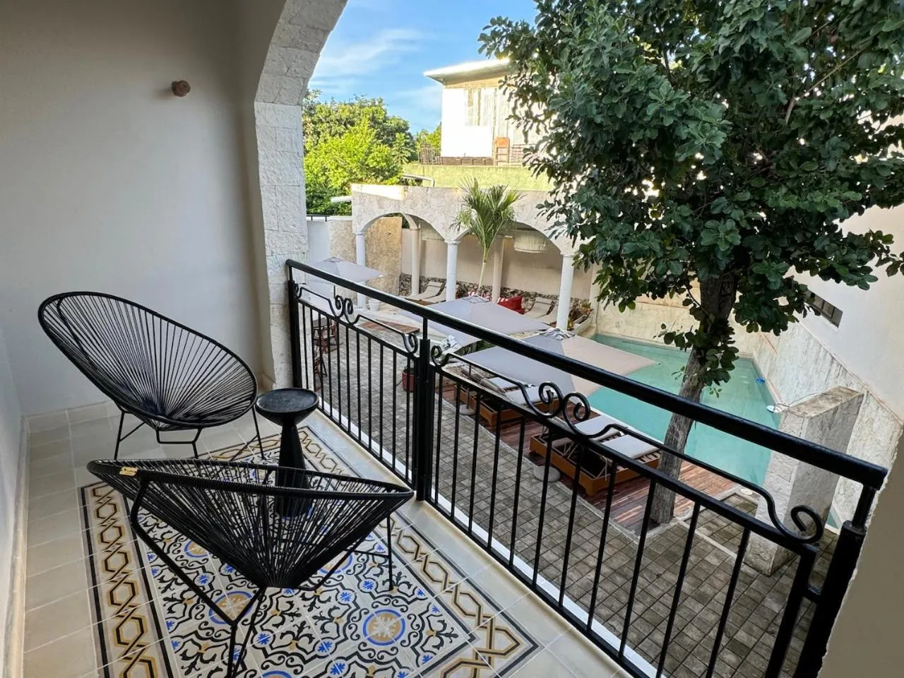 Patio in Frater Yucatán Hotel