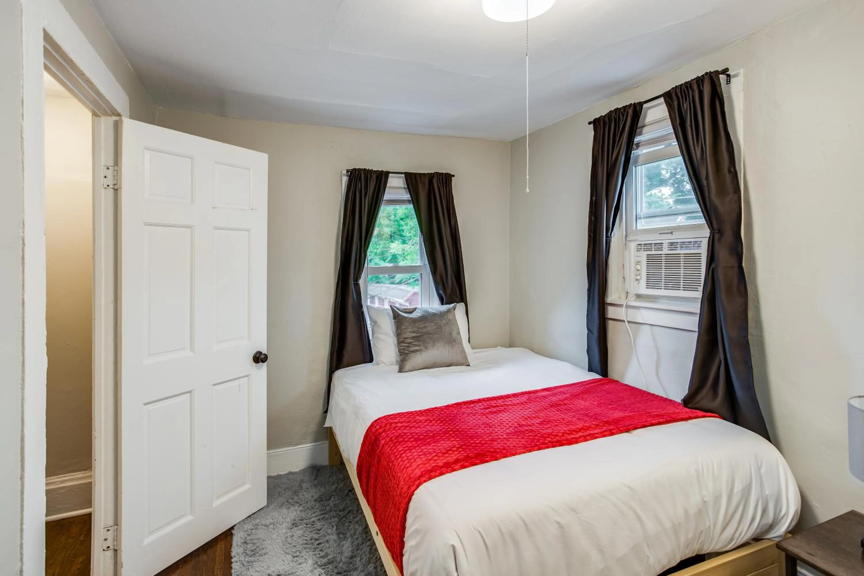 Bedroom, Bed in 3BR Home with In-Unit Laundry, Parking, Sound Bar