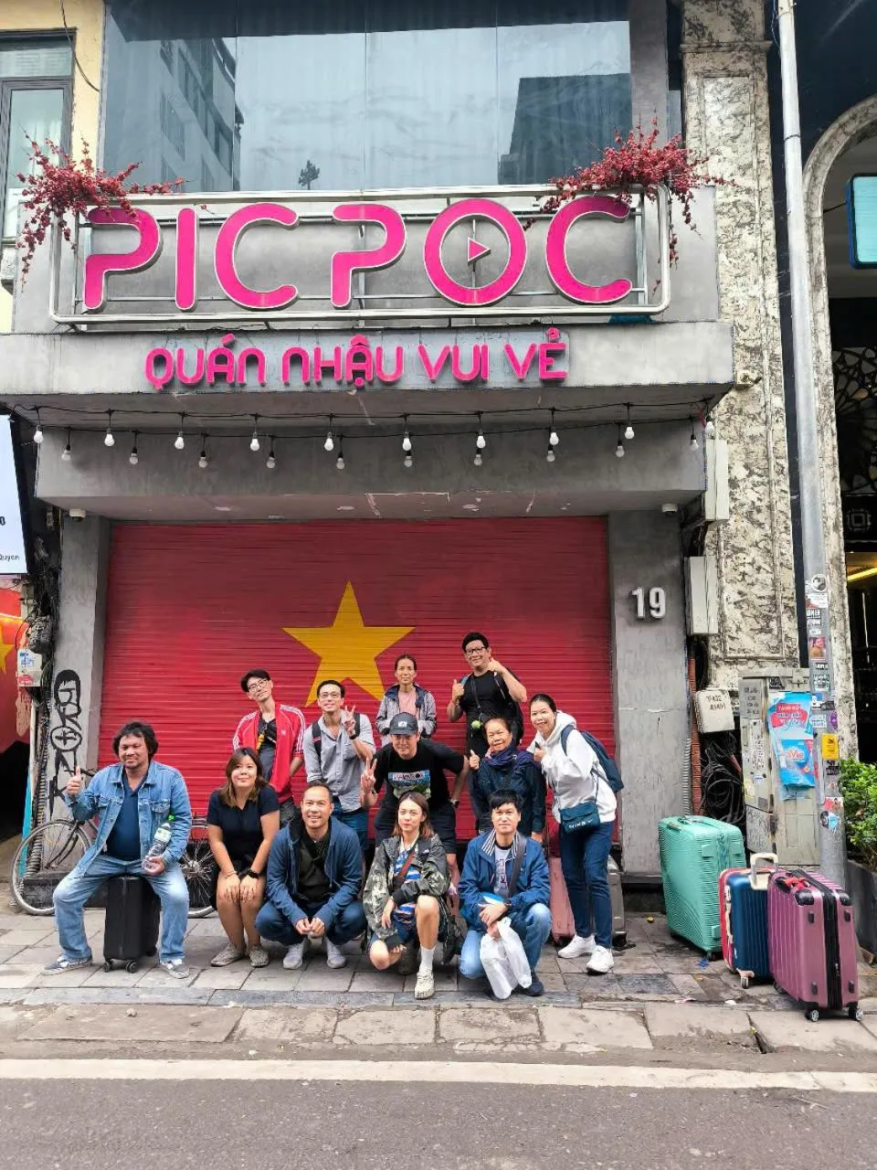 group of guests in The Cosy Inn Hanoi