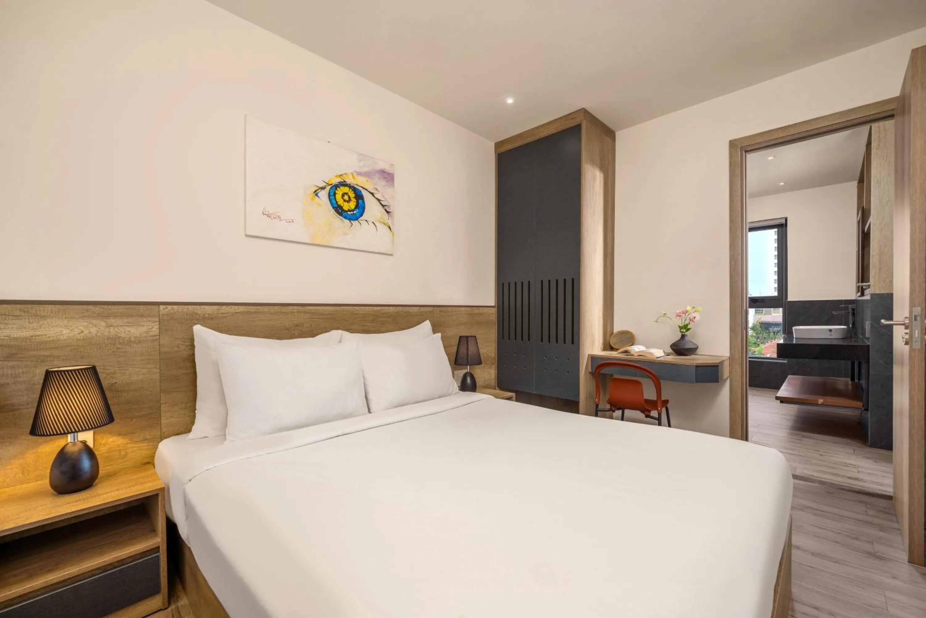 Bed in Lantana House Boutique Da Nang