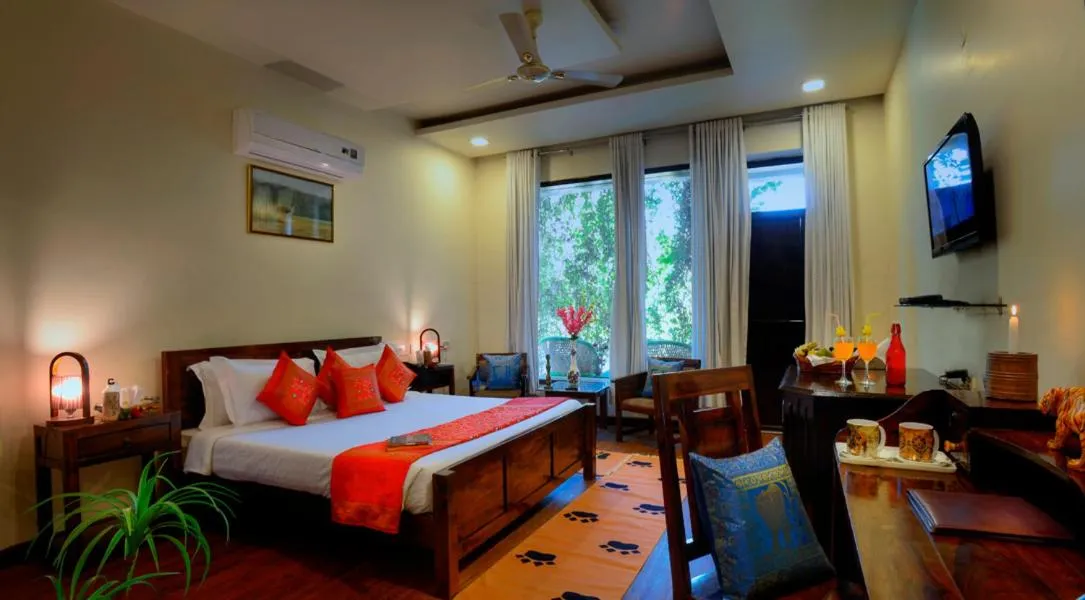 Bedroom, Bed in The Aranya Nature Resort