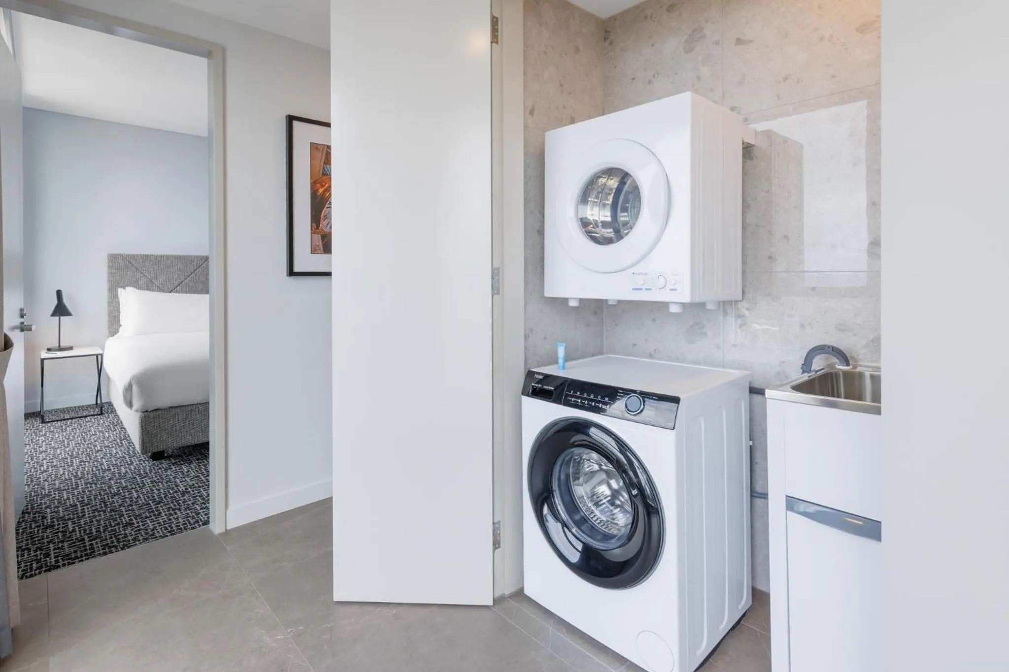 laundry in Meriton Suites Melbourne