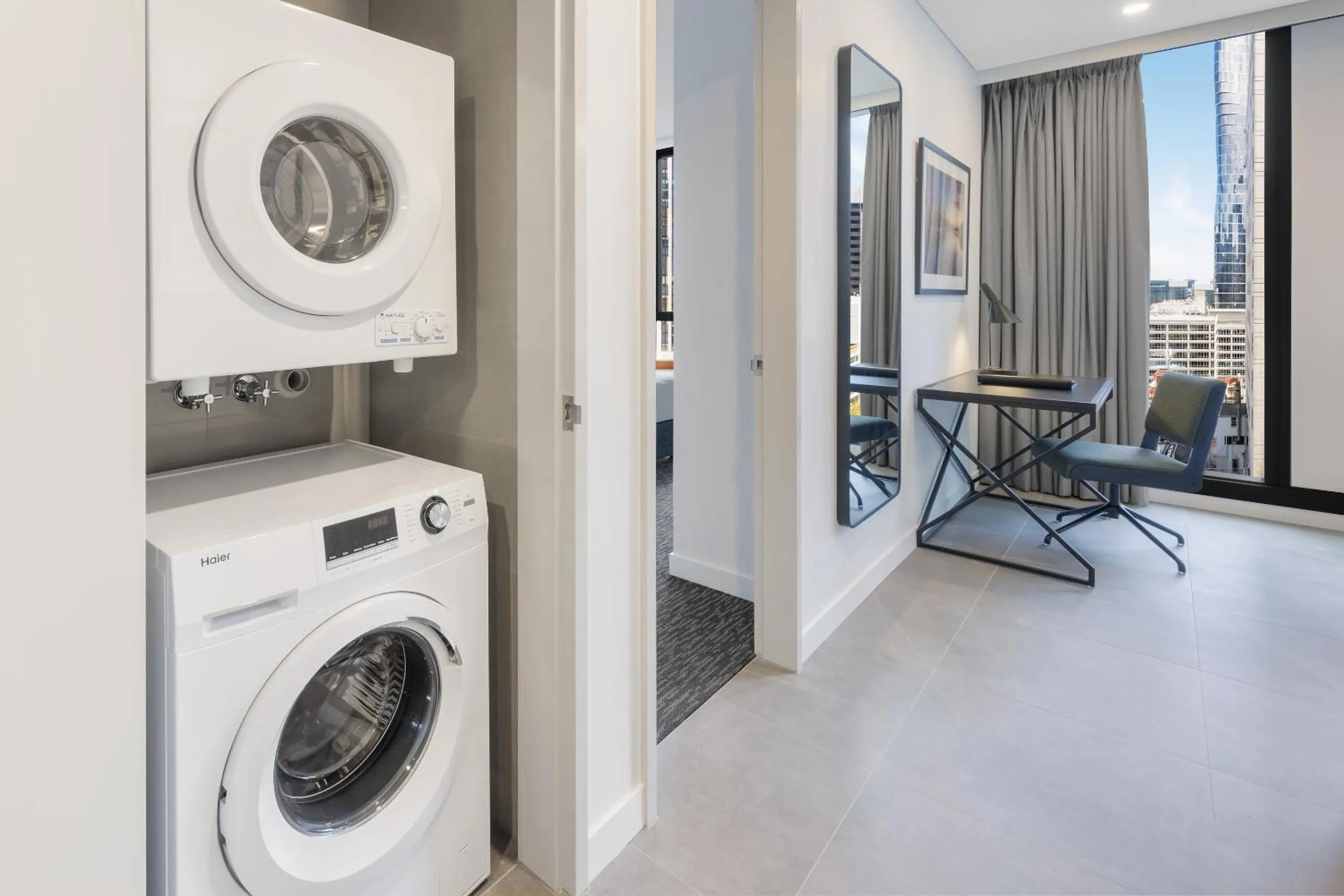 laundry in Meriton Suites Melbourne