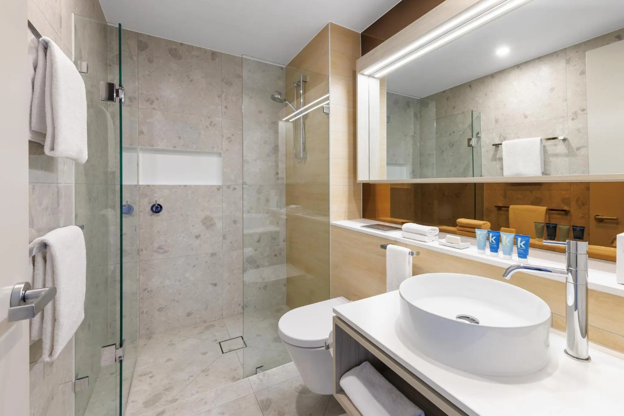 Bathroom in Meriton Suites Melbourne