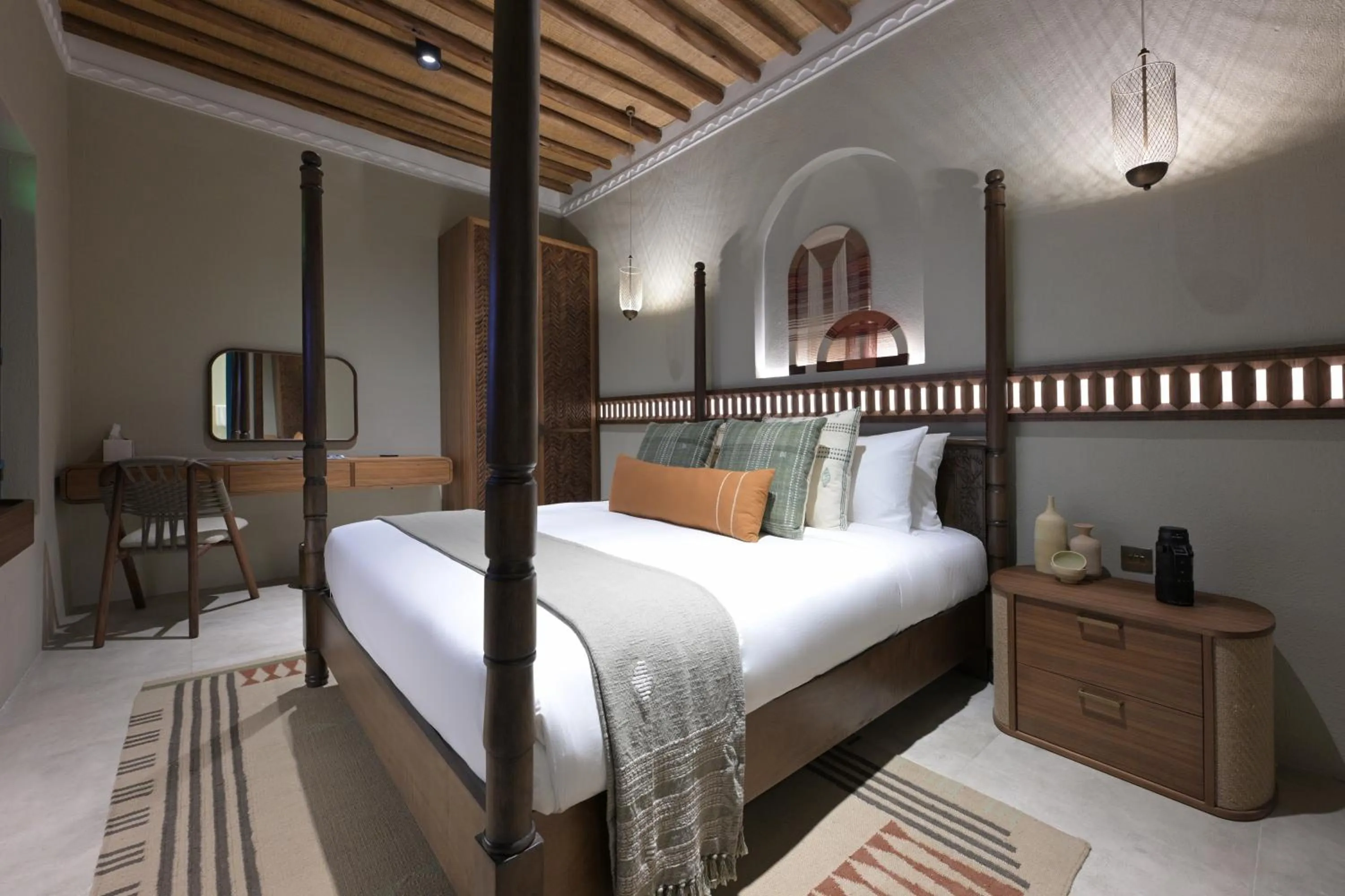 Bedroom, Bed in Nozol Al Rayaheen By Sharjah Collection
