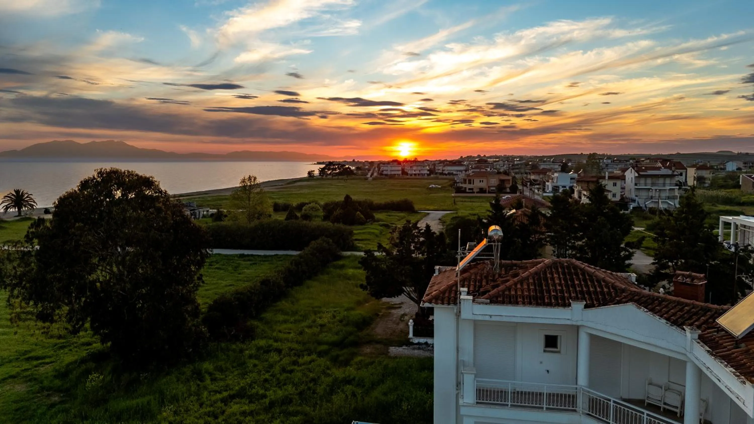 Sunset in Nafsika Suites