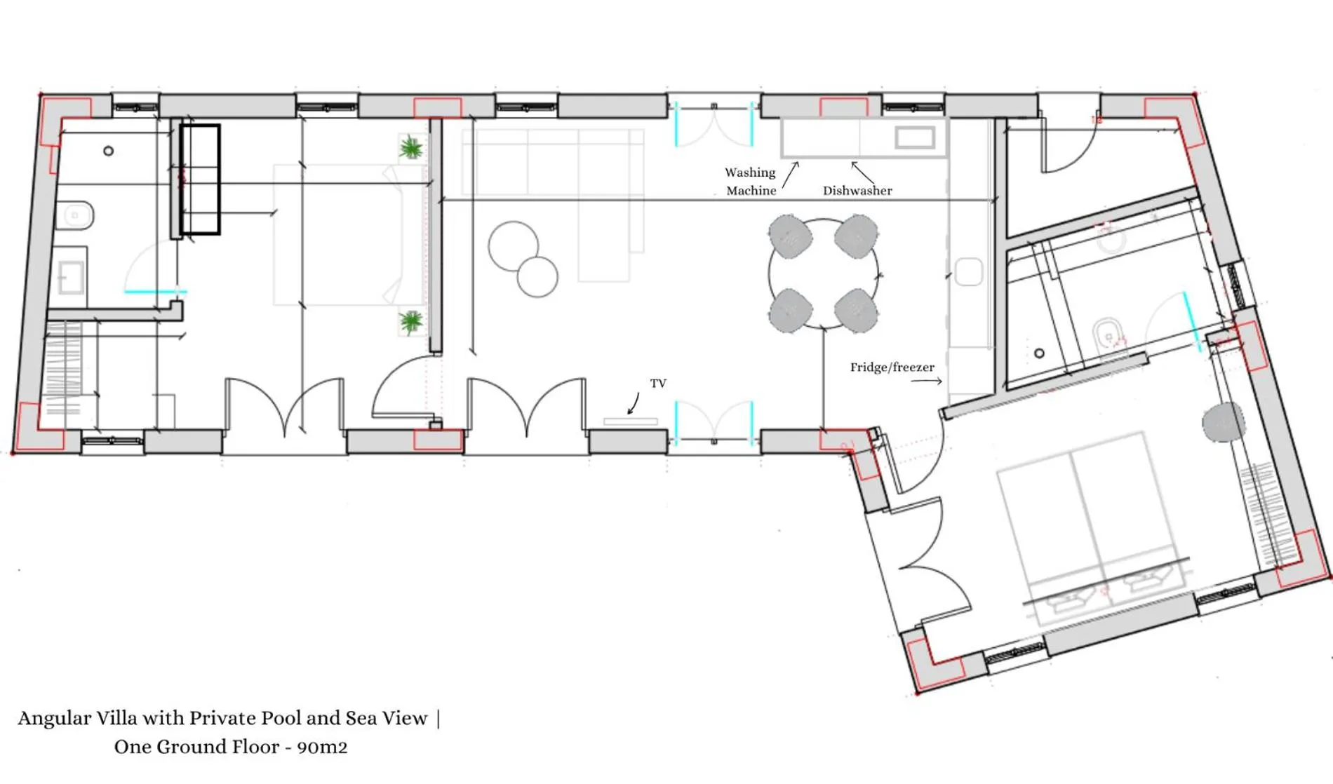 Floor plan in F Topia Villas