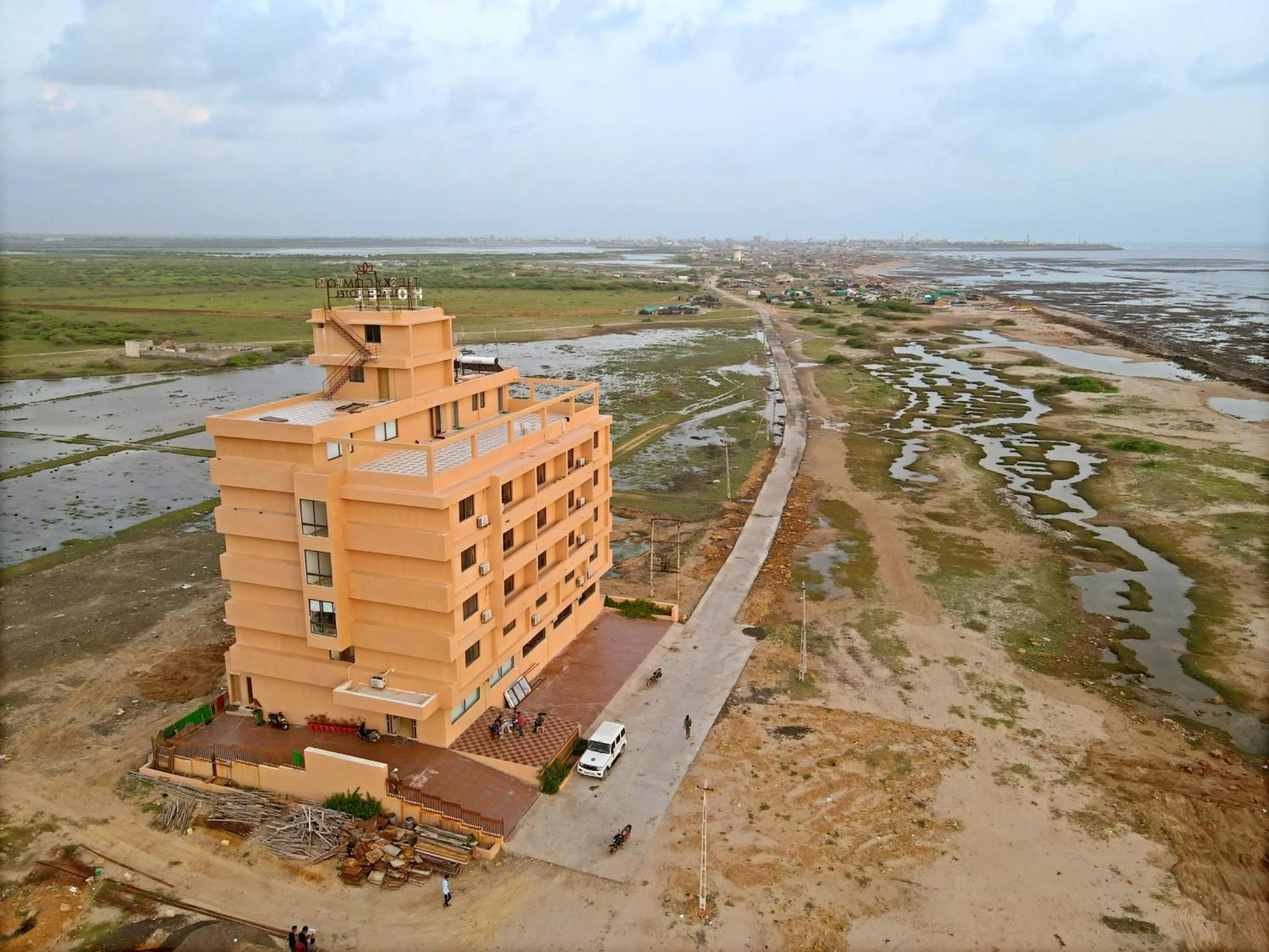 Property building in The Sky Comfort Beach Hotel, Dwarka