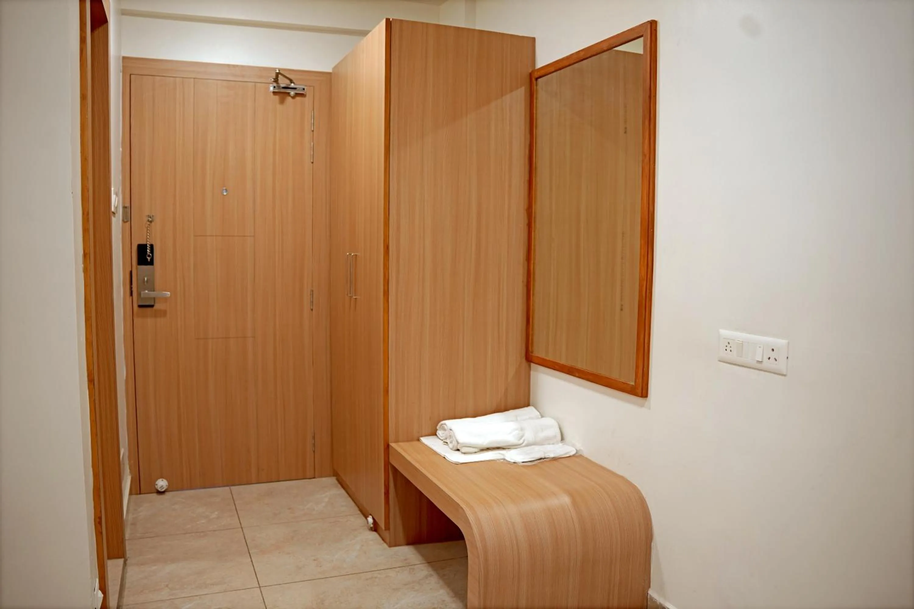 Bedroom in The Sky Comfort Beach Hotel, Dwarka