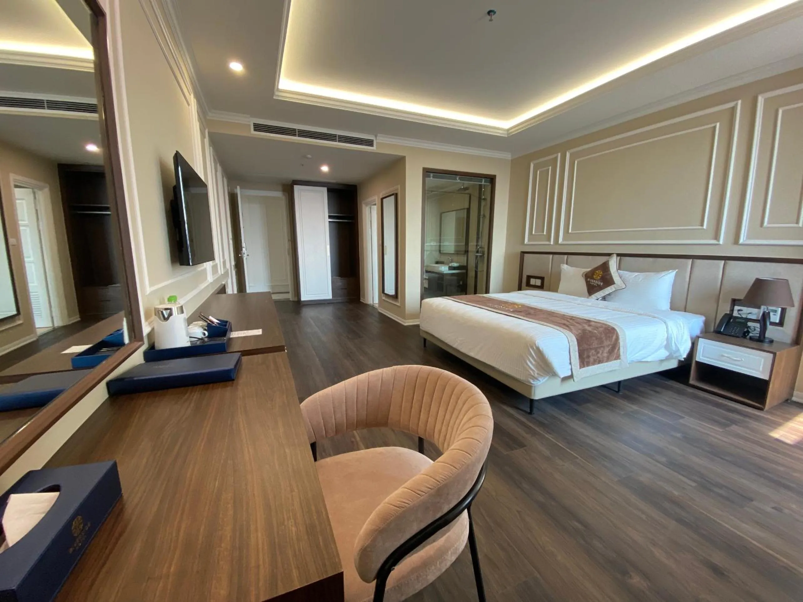 Bed in Riverside Hotel Hà Nam