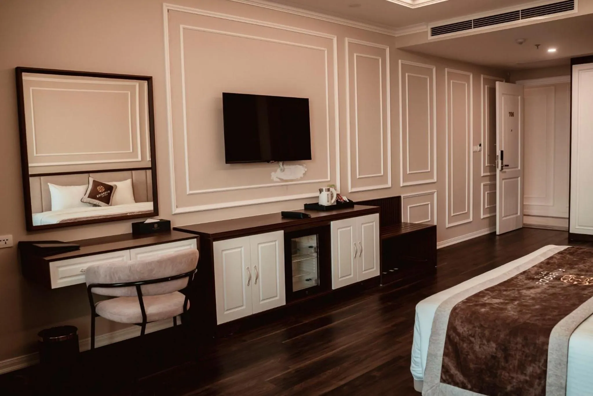 Bed in Riverside Hotel Hà Nam