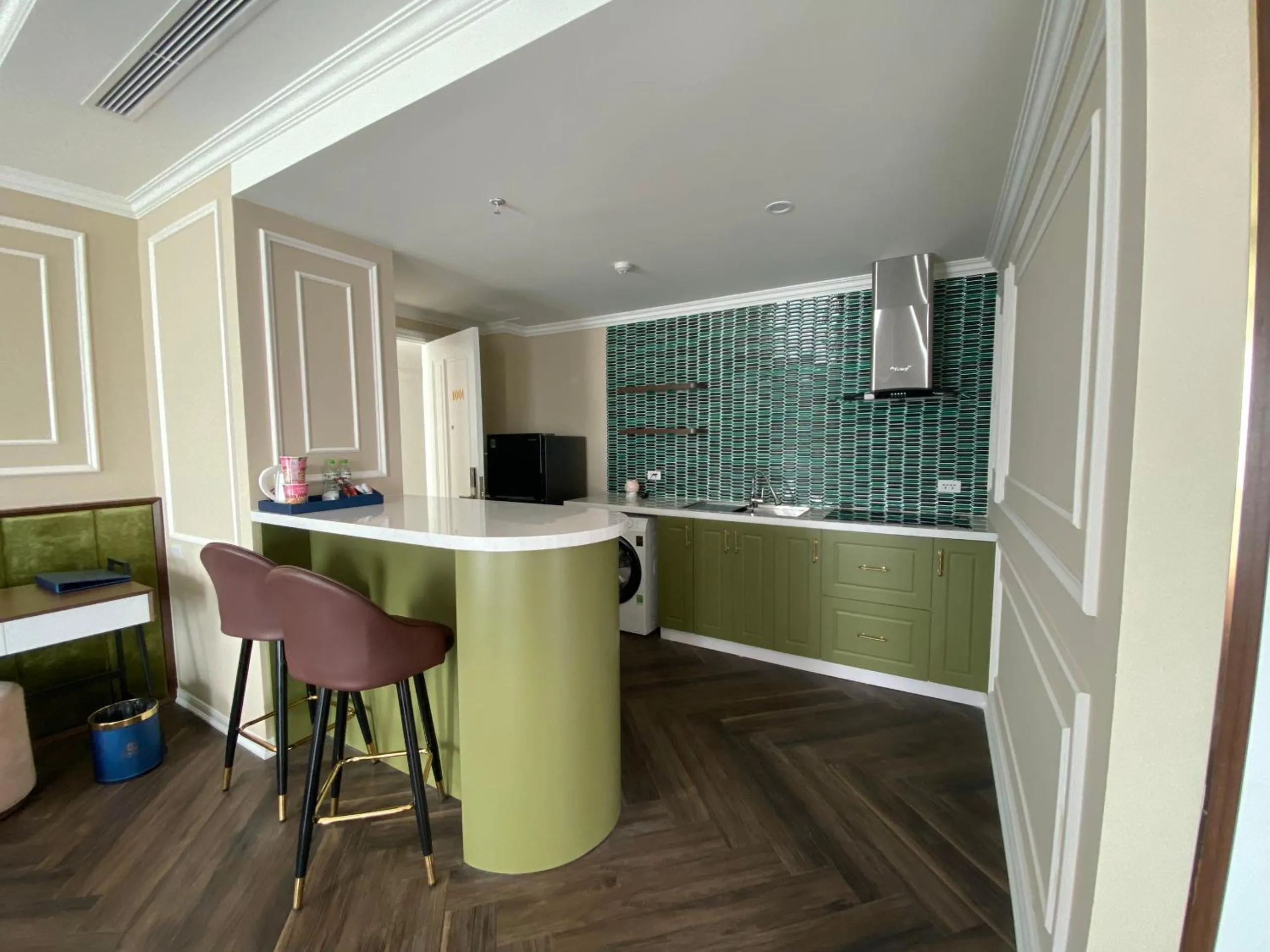 Kitchen or kitchenette in Riverside Hotel Hà Nam