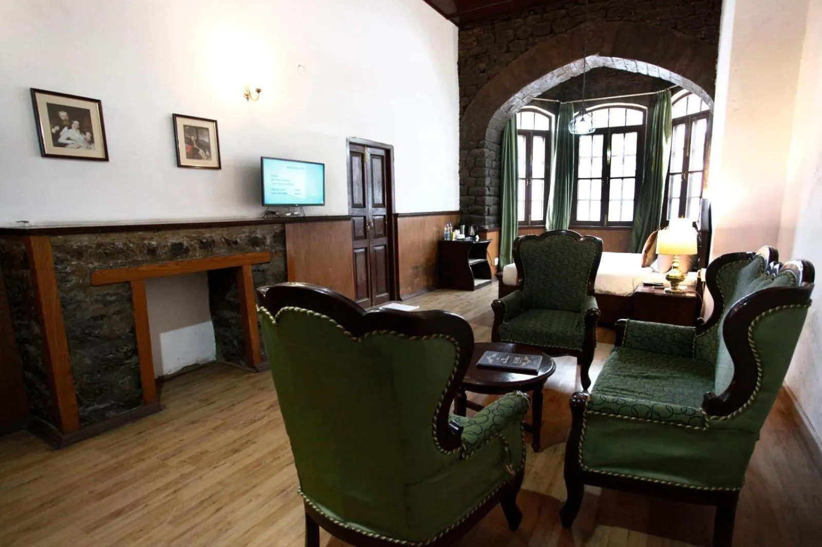 Seating area in The Palace Belvedere Nainital By Royal Collection Hotels