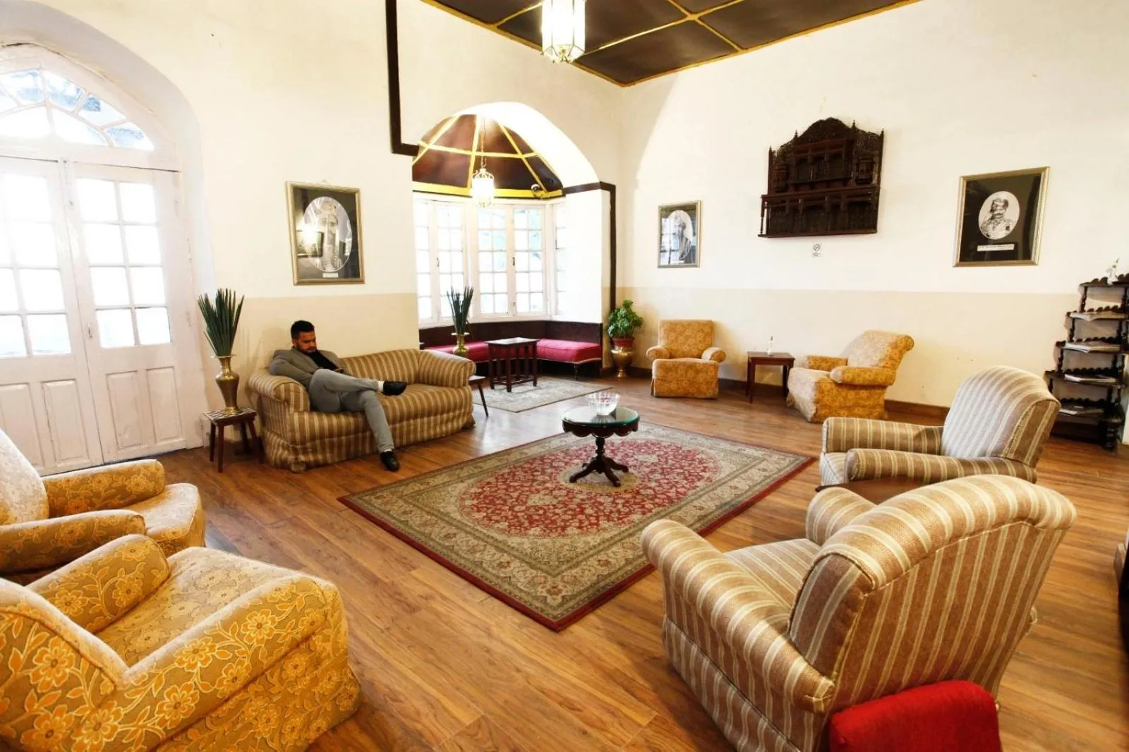 Living room in The Palace Belvedere Nainital By Royal Collection Hotels