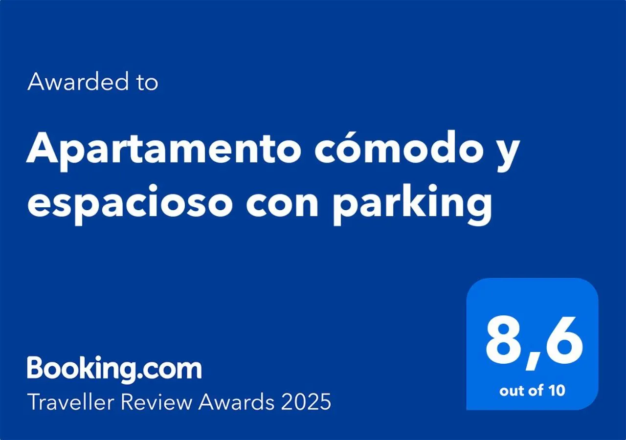 Certificate/Award in Apartamento cómodo y espacioso con parking