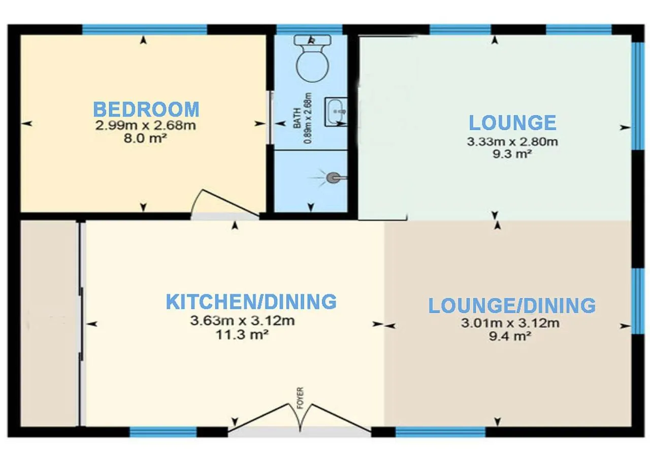 Floor plan in The Kabbage