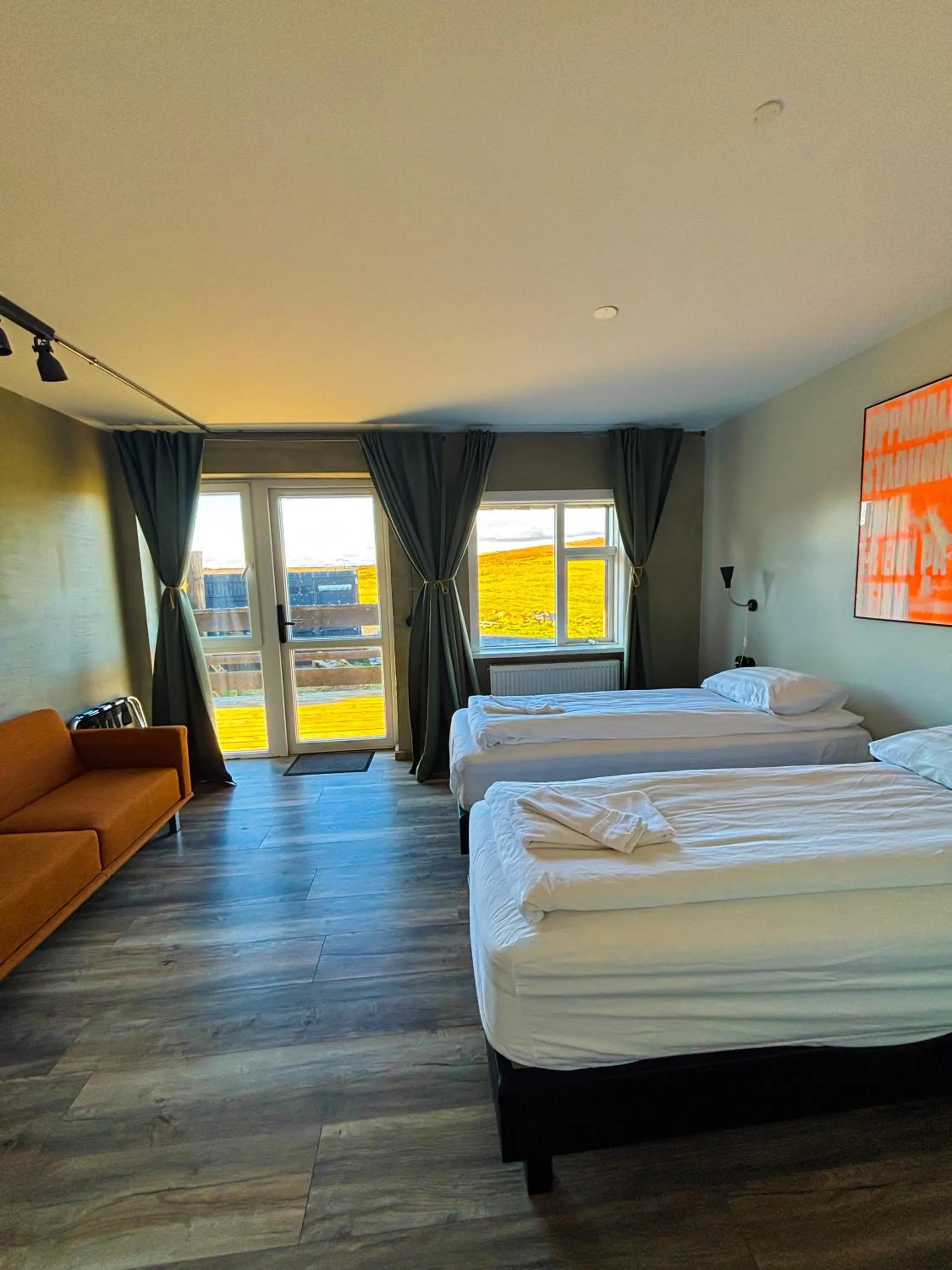 Bed in Hotel Brú countryside